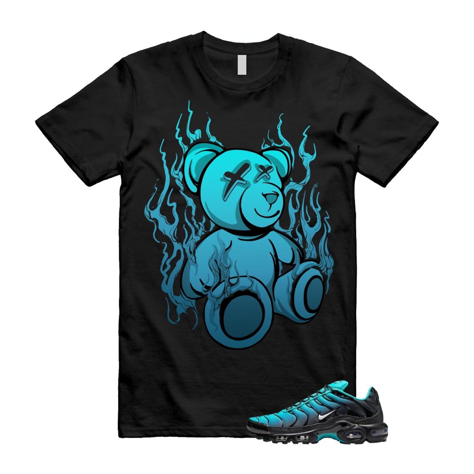 Air Max Light Retro Blue Black Summit White Plus T Shirt Match LIT ,DM0032-401 T-Shirt, Sneaker Match Tee