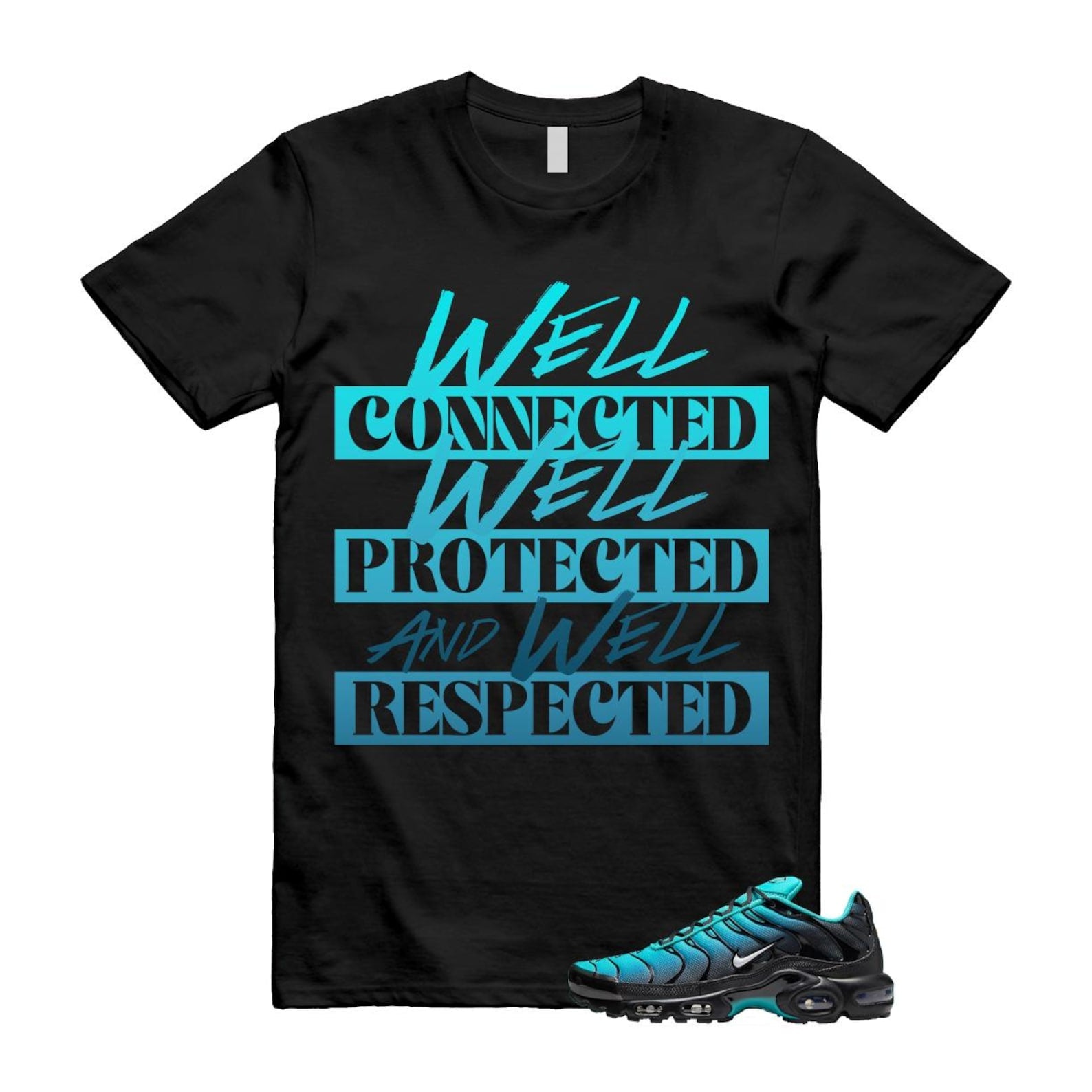 Air Max Light Retro Blue Black Summit White Plus T Shirt Match WELL ,DM0032-401 T-Shirt, Sneaker Match Tee