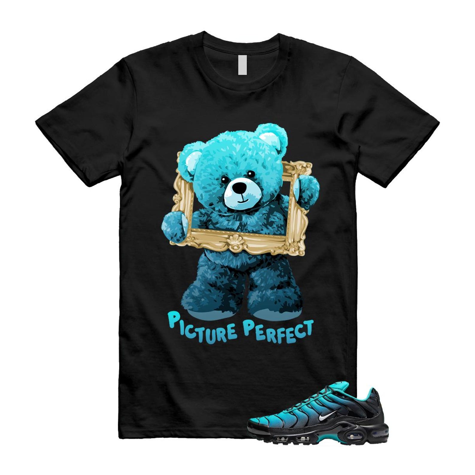 Air Max Light Retro Blue Black Summit White Plus T Shirt Match PIC ,DM0032-401 T-Shirt, Sneaker Match Tee