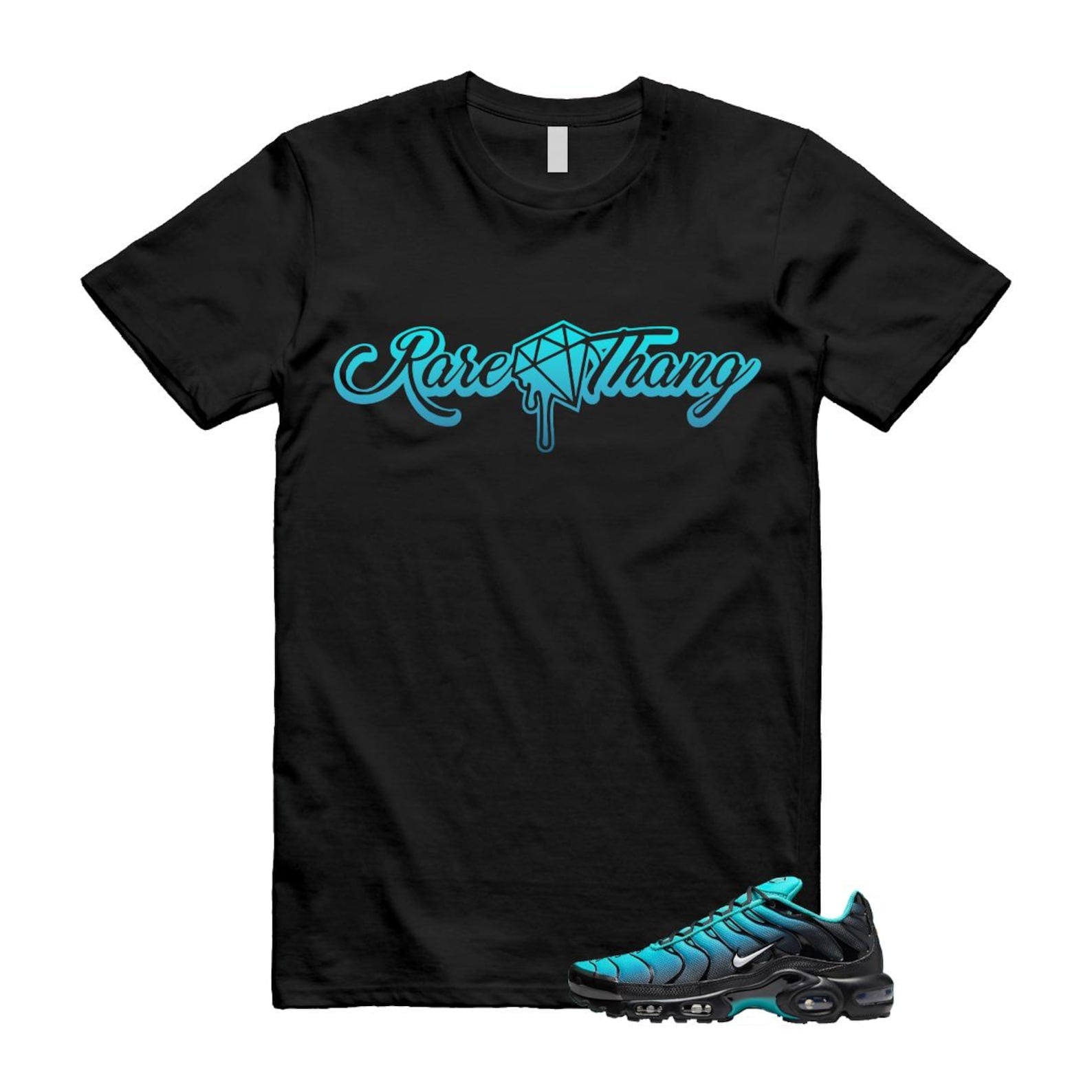 Air Max Light Retro Blue Black Summit White Plus T Shirt Match RARE ,DM0032-401 T-Shirt, Sneaker Match Tee