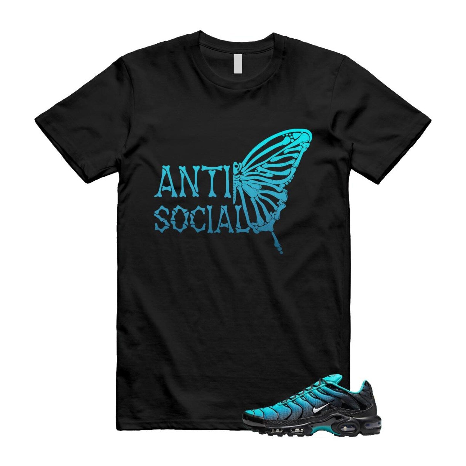Air Max Light Retro Blue Black Summit White Plus T Shirt Match ASB ,DM0032-401 T-Shirt, Sneaker Match Tee