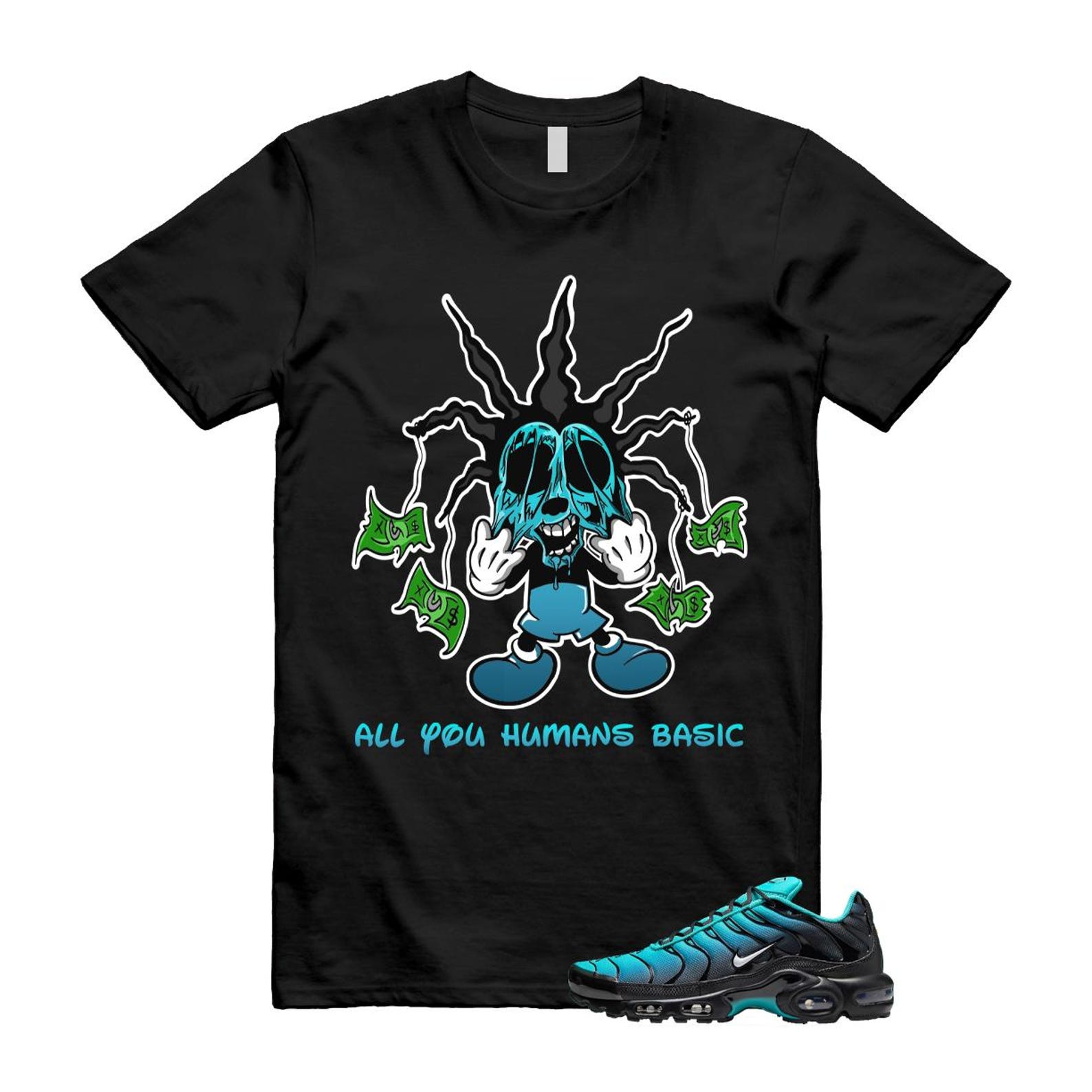 Air Max Light Retro Blue Black Summit White Plus T Shirt Match HOOK ,DM0032-401 T-Shirt, Sneaker Match Tee