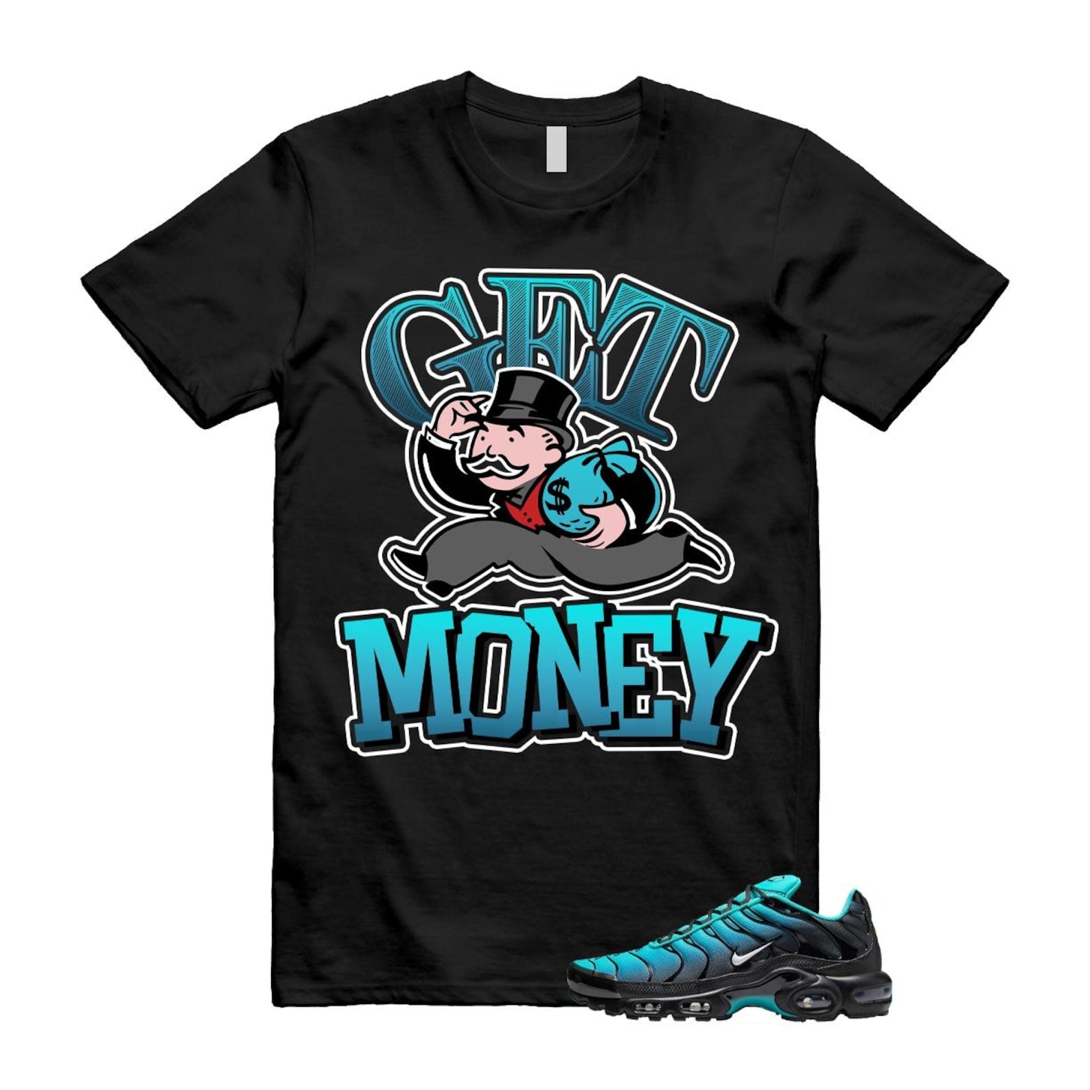 Air Max Light Retro Blue Black Summit White Plus T Shirt Match GM ,DM0032-401 T-Shirt, Sneaker Match Tee