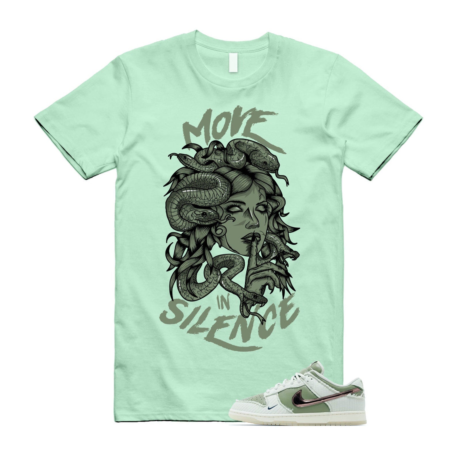 Dunk Kyler Murray Be 1 of One Sea Glass Sail Oil Green Rose Gold Low Retro PRM T Shirt Match MIS ,FQ0269-001 T-Shirt, Sneaker Match Tee