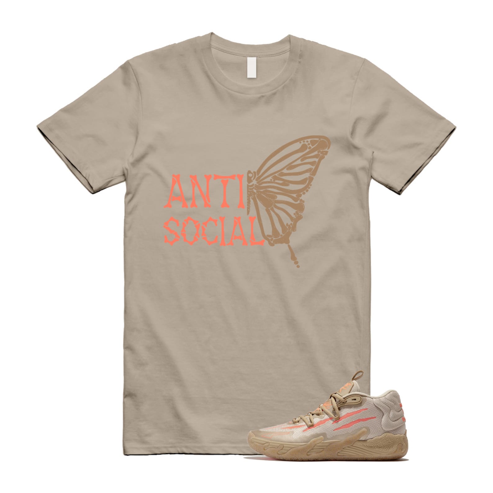 Chinese New Year LaMelo Ball MB.03 Gold Fluro Peach Pes T Shirt Match ASB ,309716-01 T-Shirt, Sneaker Match Tee