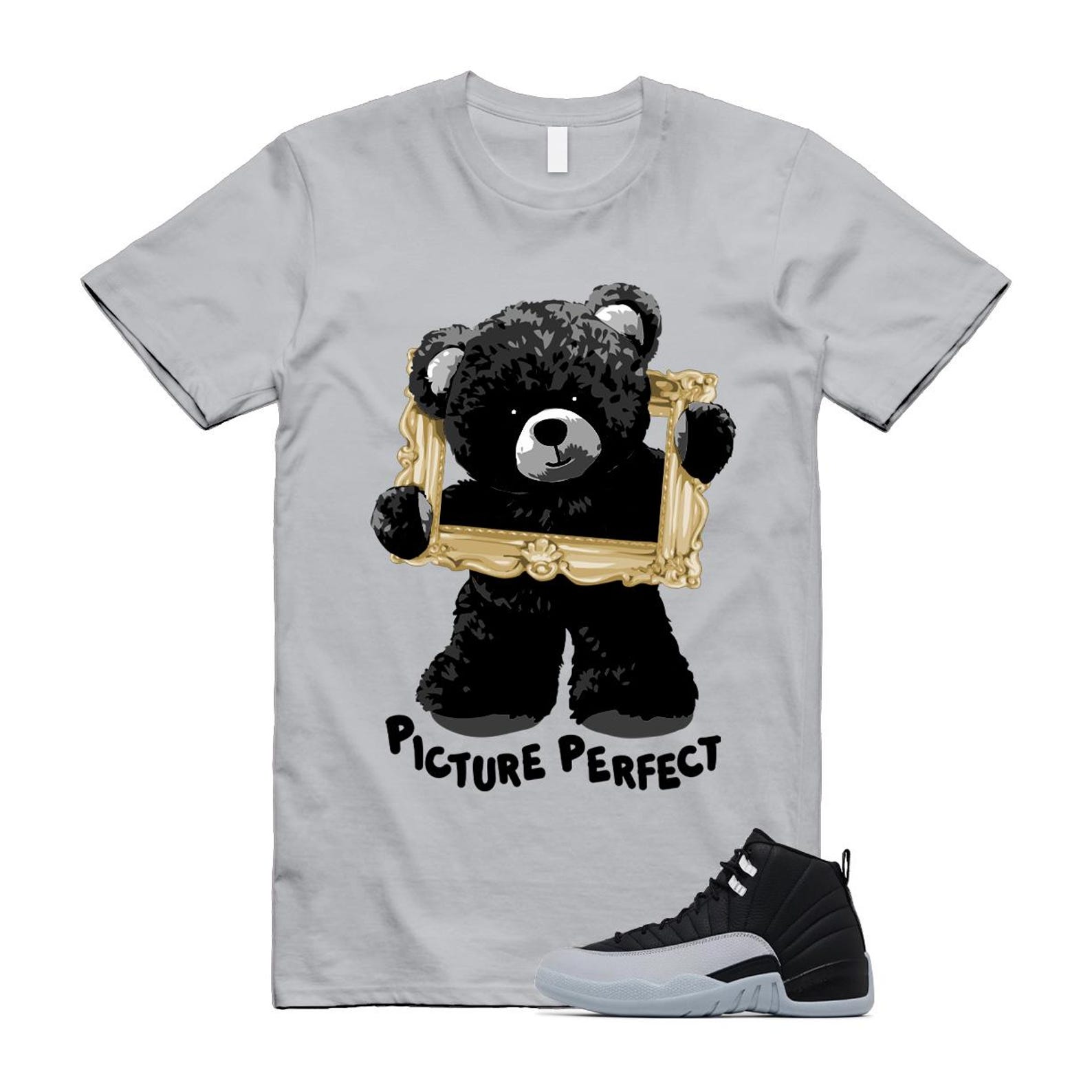 12 Barons Black Wolf Grey White Retro T Shirt Match PIC ,CT8013-010 T-Shirt, Sneaker Match Tee