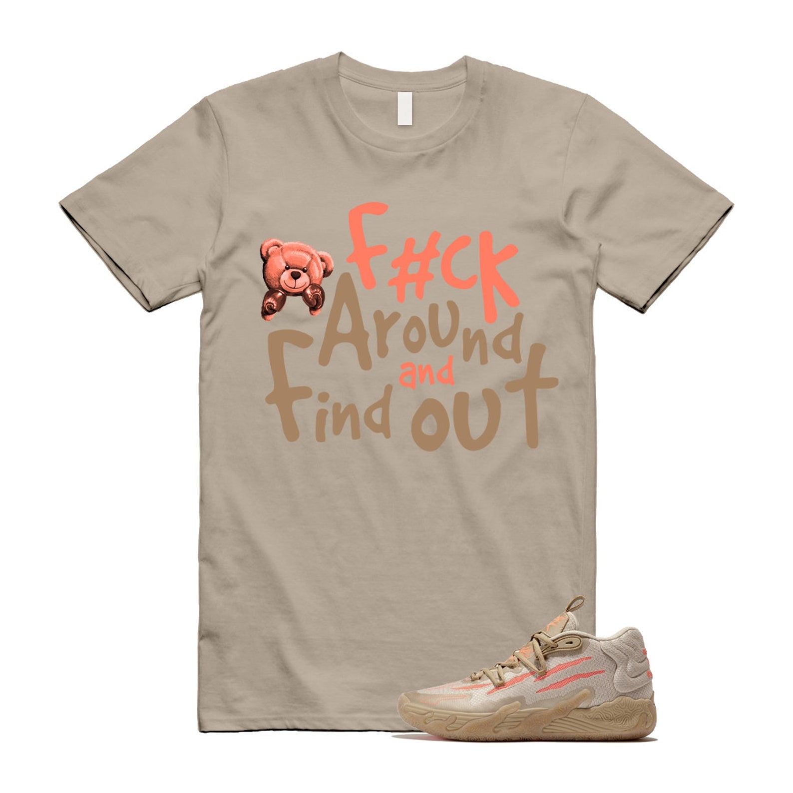 Chinese New Year LaMelo Ball MB.03 Gold Fluro Peach Pes T Shirt Match FCK ,309716-01 T-Shirt, Sneaker Match Tee