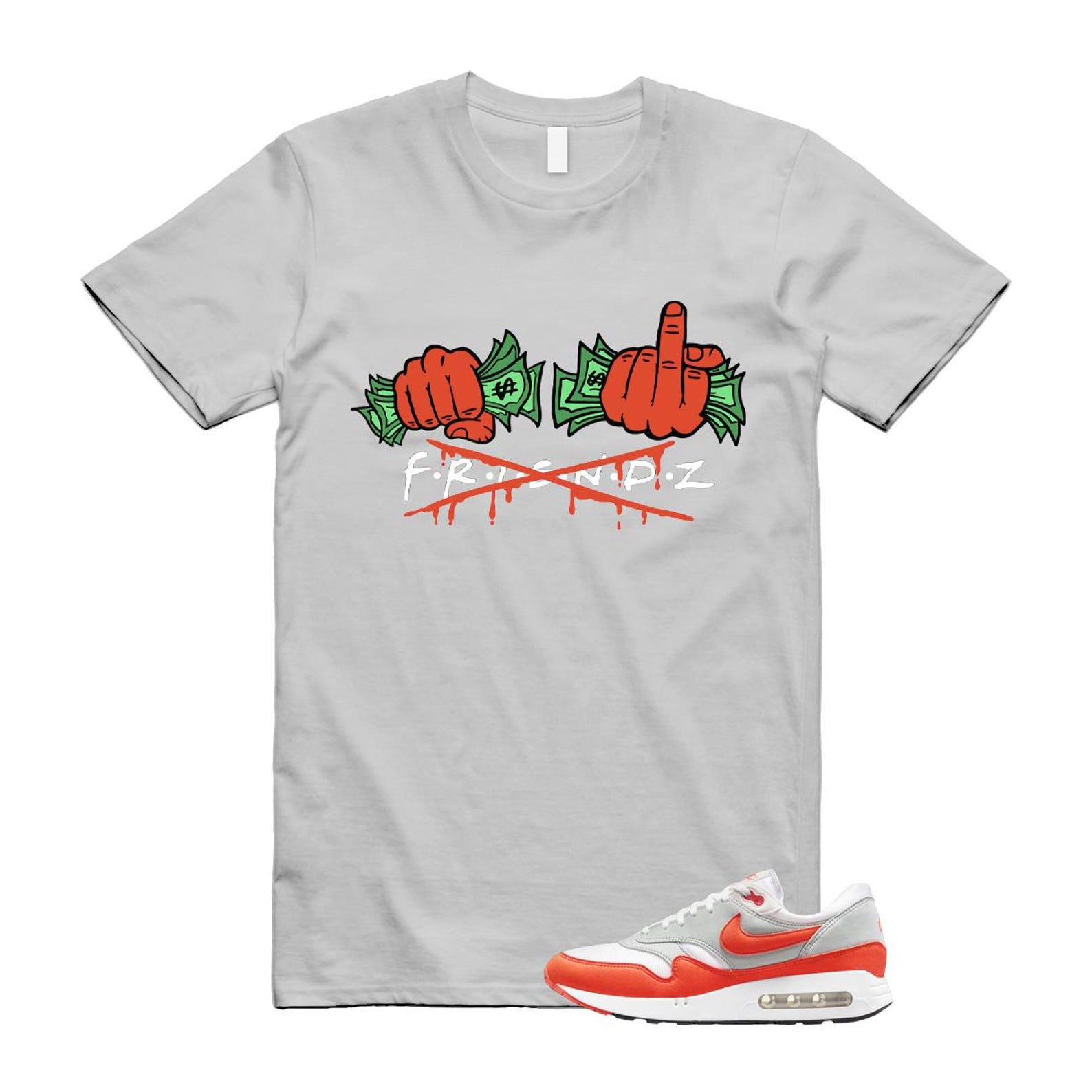 Air Max 1 Cosmic Clay Summit White Light Pumice '86 OG T Shirt Match FRIENDZ ,DQ3989-103 T-Shirt, Sneaker Match Tee