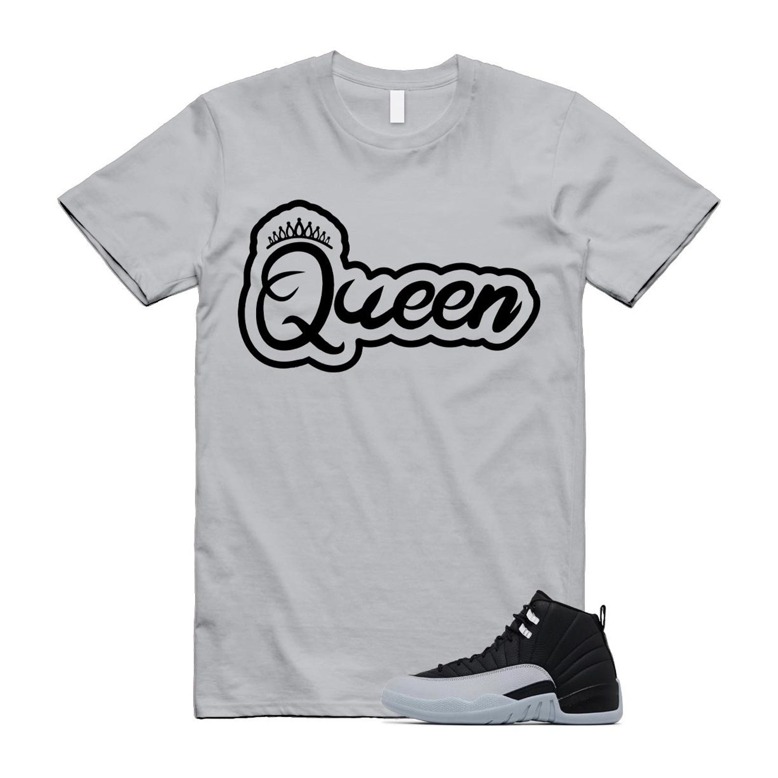 12 Barons Black Wolf Grey White Retro T Shirt Match Q2 ,CT8013-010 T-Shirt, Sneaker Match Tee