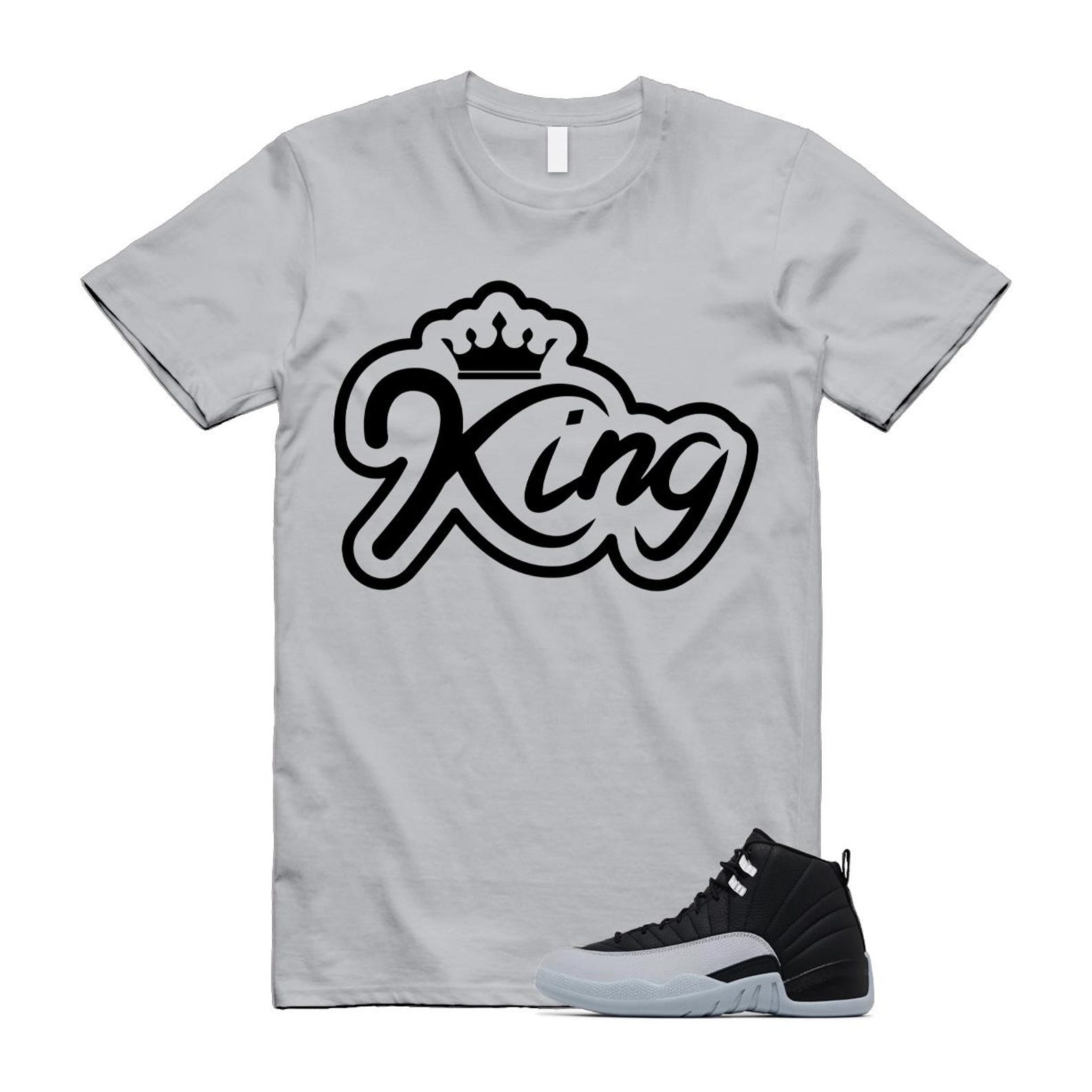 12 Barons Black Wolf Grey White Retro T Shirt Match K2 ,CT8013-010 T-Shirt, Sneaker Match Tee