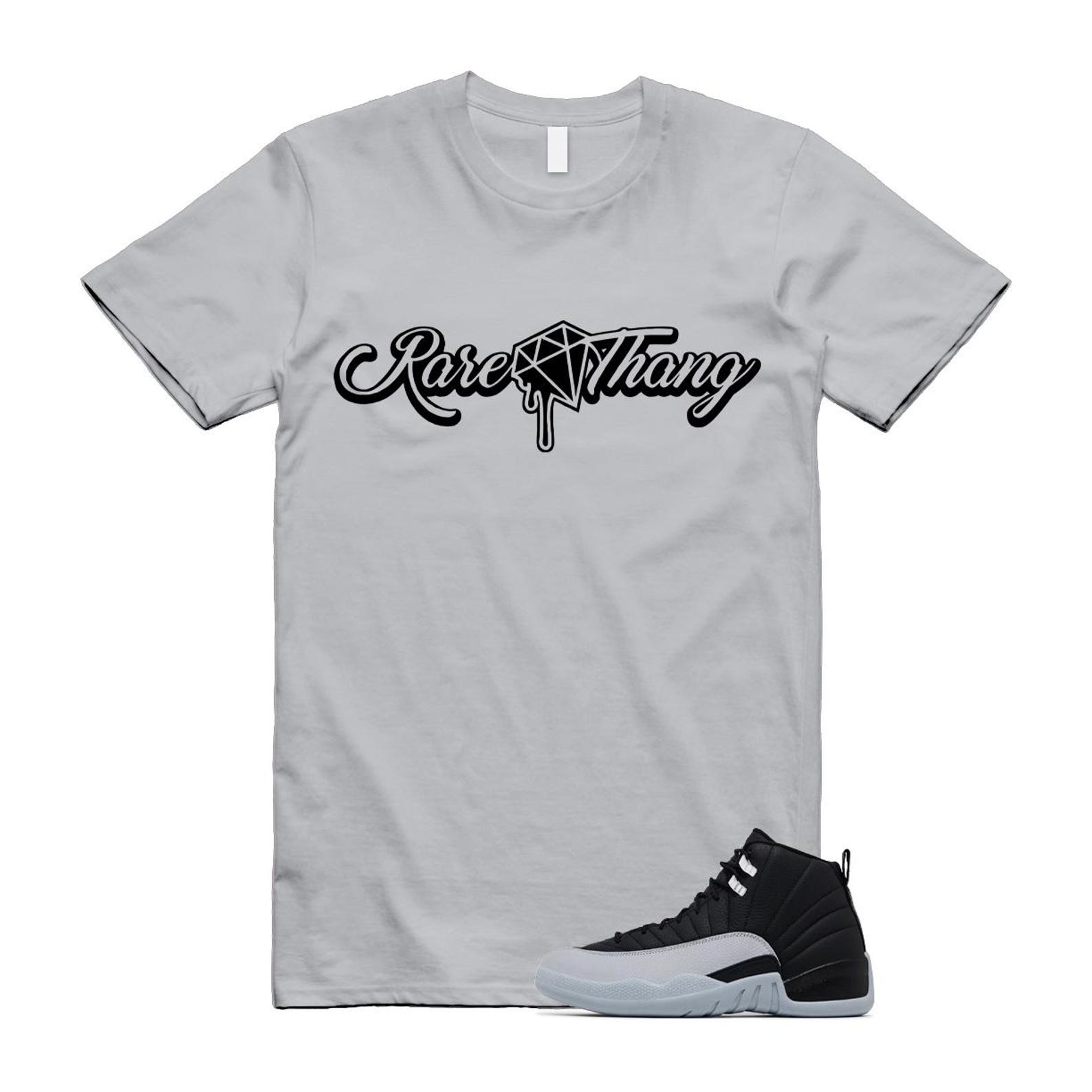 12 Barons Black Wolf Grey White Retro T Shirt Match RARE ,CT8013-010 T-Shirt, Sneaker Match Tee