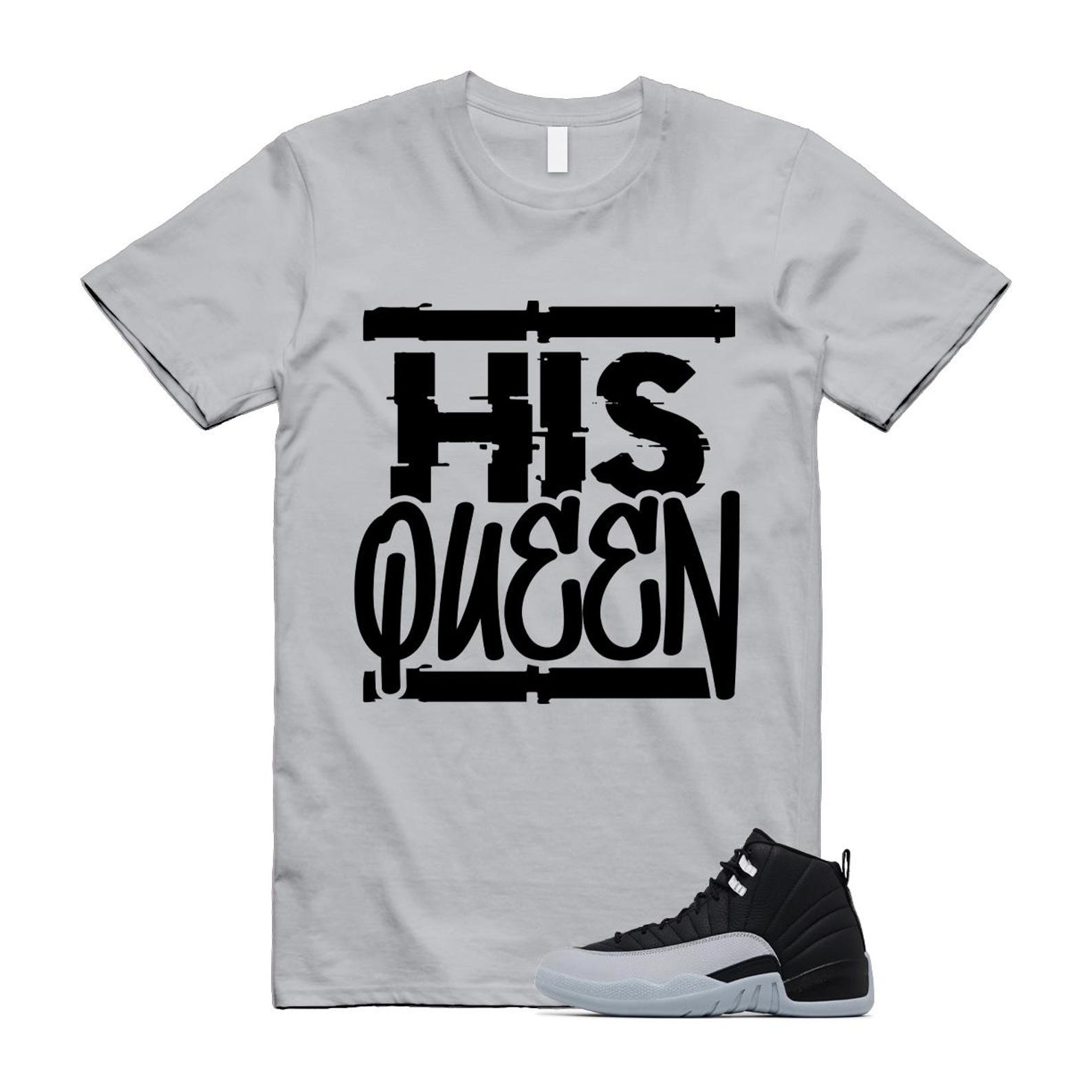 12 Barons Black Wolf Grey White Retro T Shirt Match HQ ,CT8013-010 T-Shirt, Sneaker Match Tee