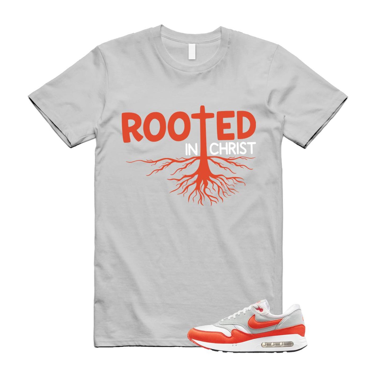 Air Max 1 Cosmic Clay Summit White Light Pumice '86 OG T Shirt Match ROOTED ,DQ3989-103 T-Shirt, Sneaker Match Tee