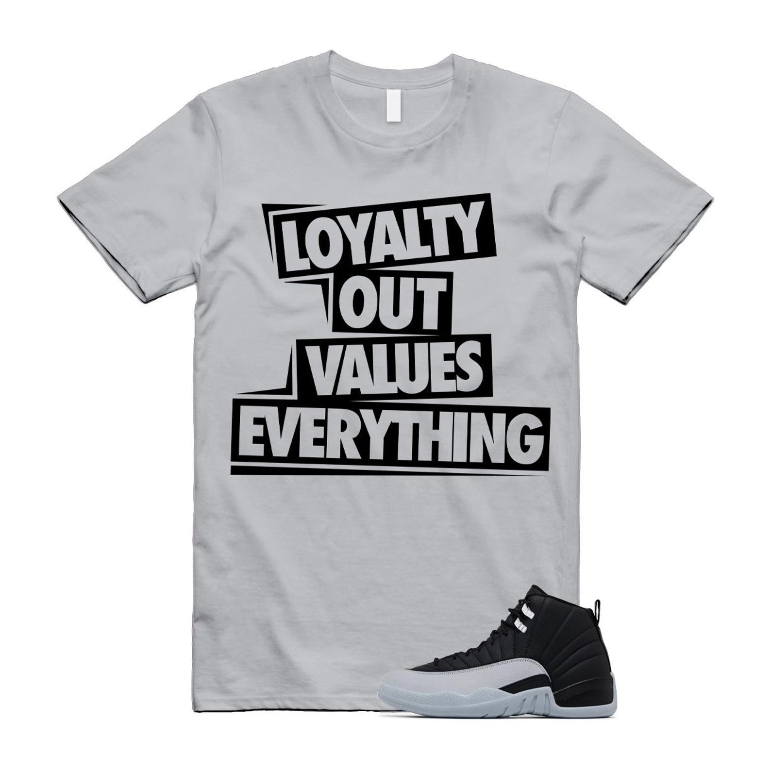 12 Barons Black Wolf Grey White Retro T Shirt Match LOVE ,CT8013-010 T-Shirt, Sneaker Match Tee
