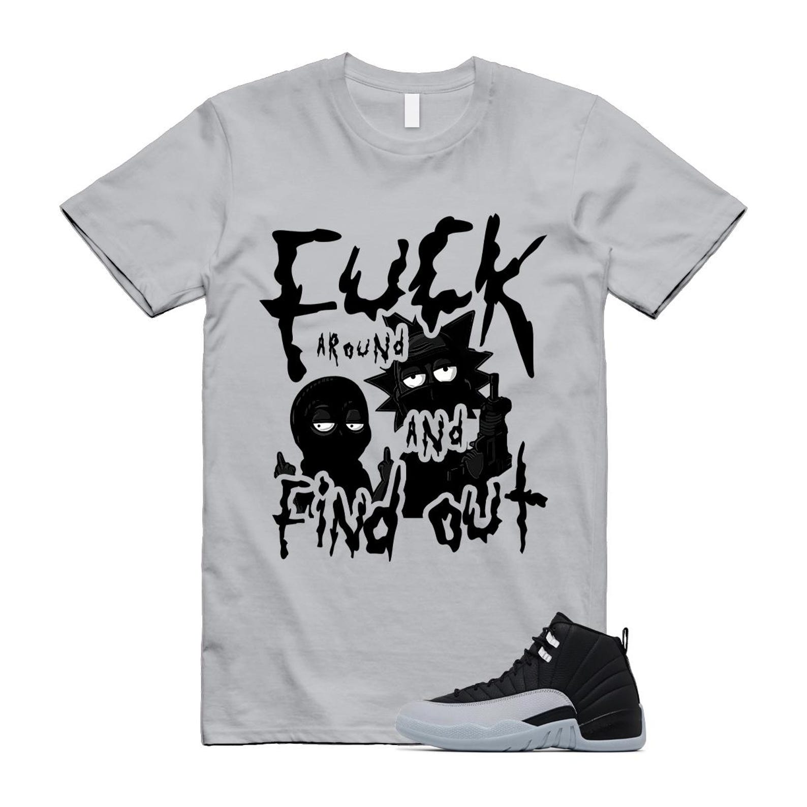 12 Barons Black Wolf Grey White Retro T Shirt Match MORTY ,CT8013-010 T-Shirt, Sneaker Match Tee