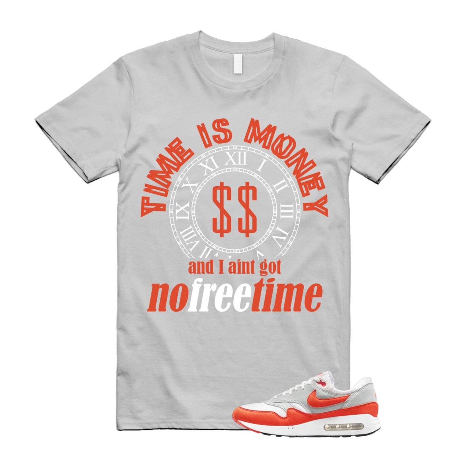 Air Max 1 Cosmic Clay Summit White Light Pumice '86 OG T Shirt Match FREE TIME ,DQ3989-103 T-Shirt, Sneaker Match Tee