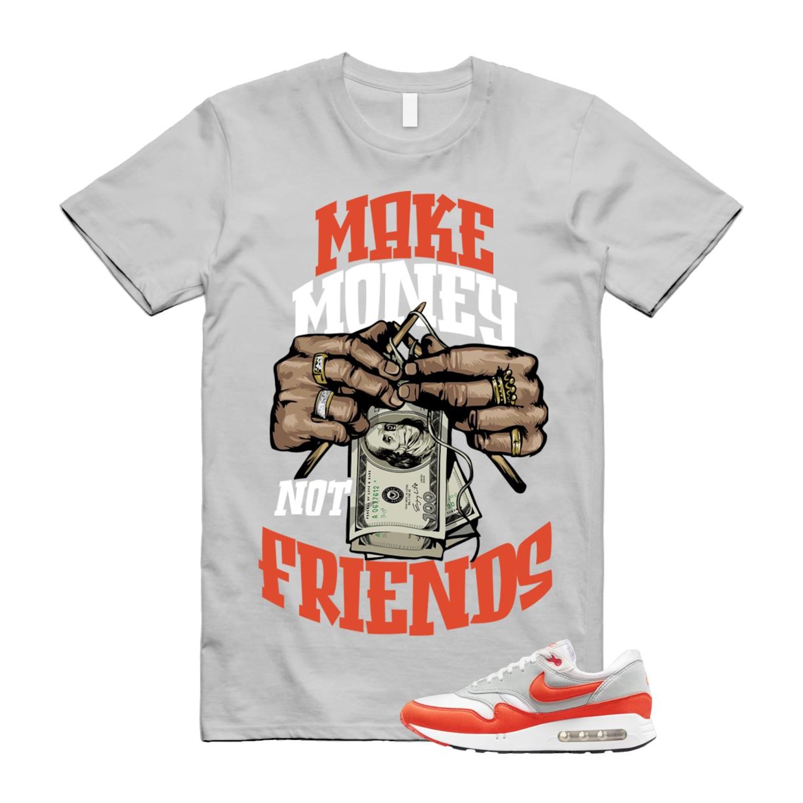 Air Max 1 Cosmic Clay Summit White Light Pumice '86 OG T Shirt Match MM ,DQ3989-103 T-Shirt, Sneaker Match Tee