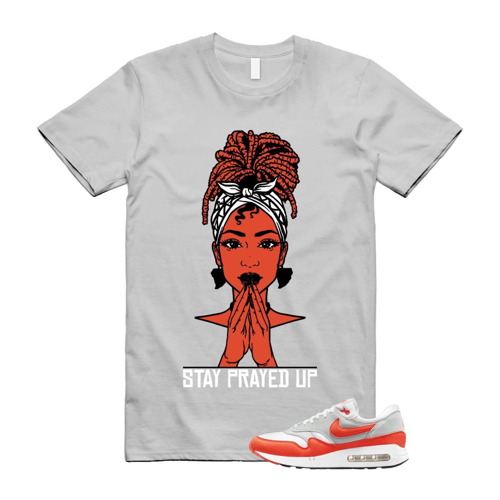 Air Max 1 Cosmic Clay Summit White Light Pumice '86 OG T Shirt Match PRAY ,DQ3989-103 T-Shirt, Sneaker Match Tee