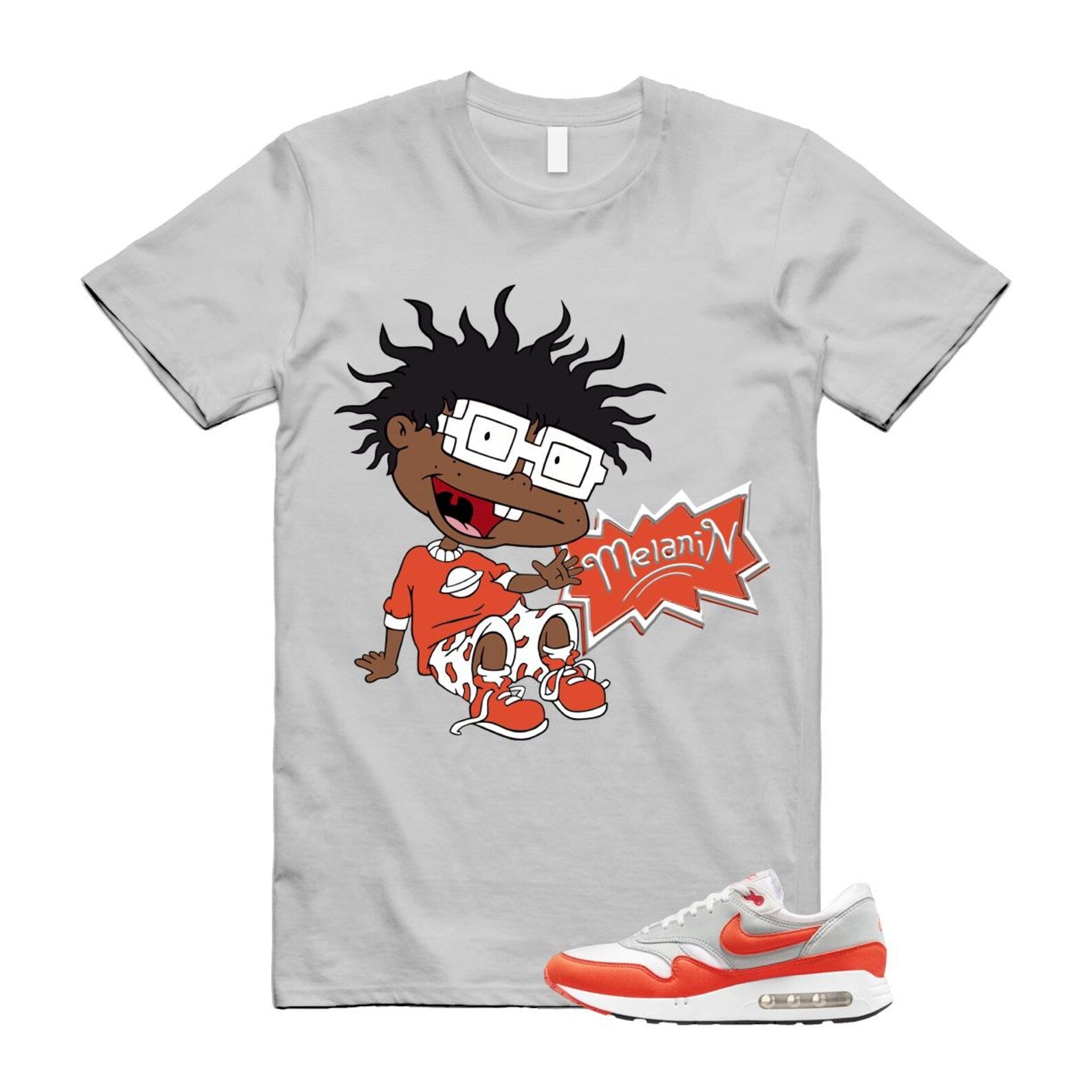 Air Max 1 Cosmic Clay Summit White Light Pumice '86 OG T Shirt Match MELANIN ,DQ3989-103 T-Shirt, Sneaker Match Tee
