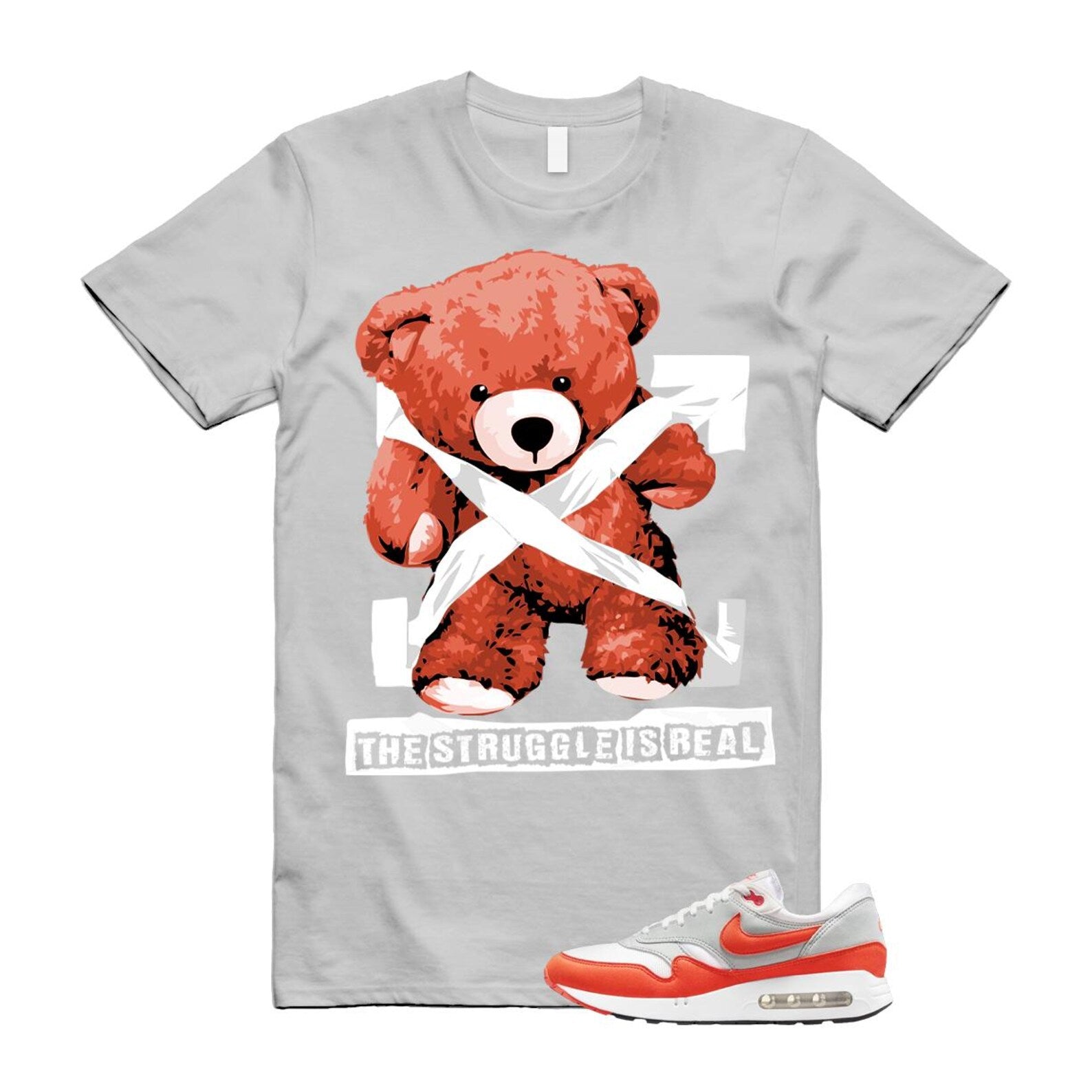 Air Max 1 Cosmic Clay Summit White Light Pumice '86 OG T Shirt Match STRUG ,DQ3989-103 T-Shirt, Sneaker Match Tee