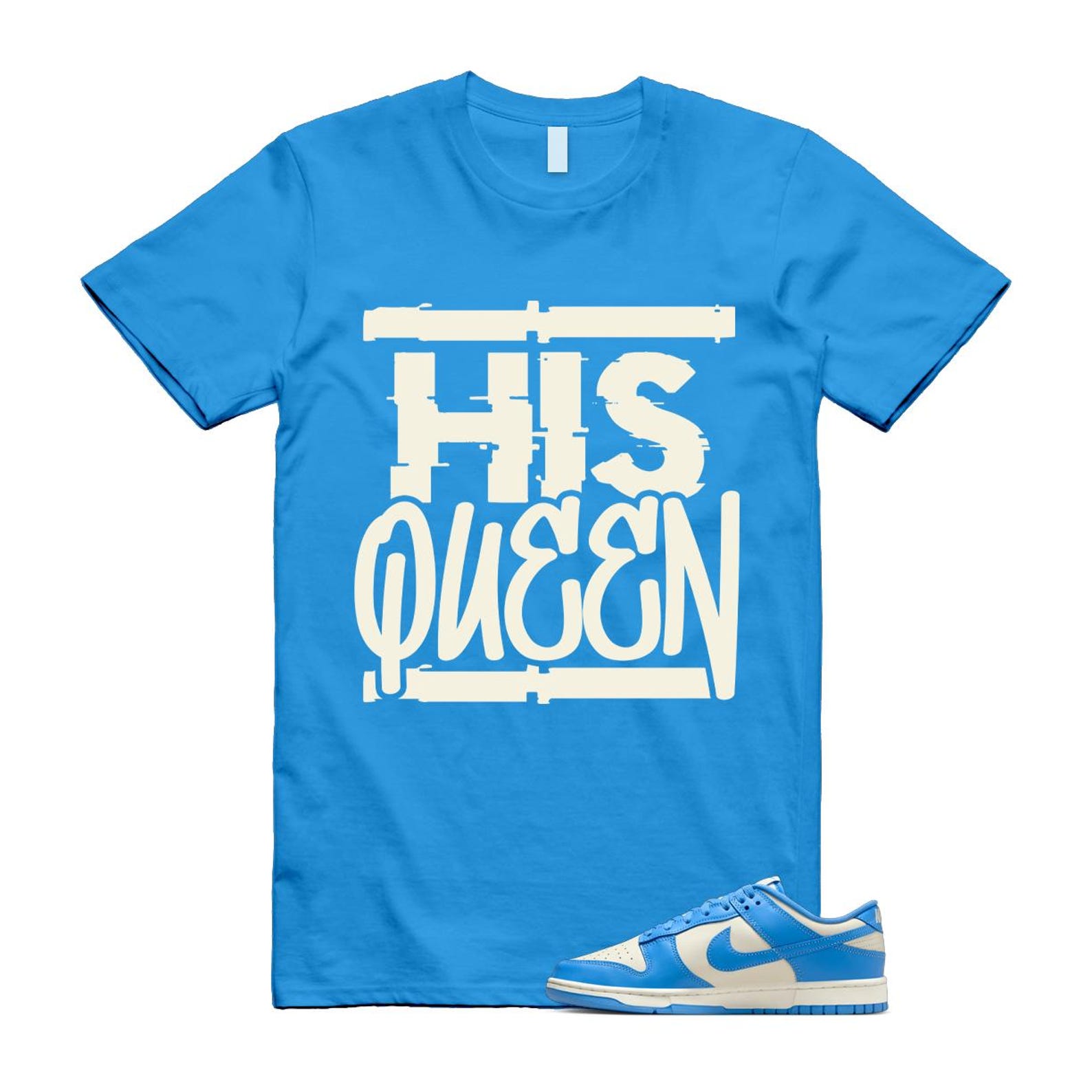 Dunk UNC 2024 University Blue Coconut Milk Low Retro T Shirt Match HQ ,DV0833-113 T-Shirt, Sneaker Match Tee