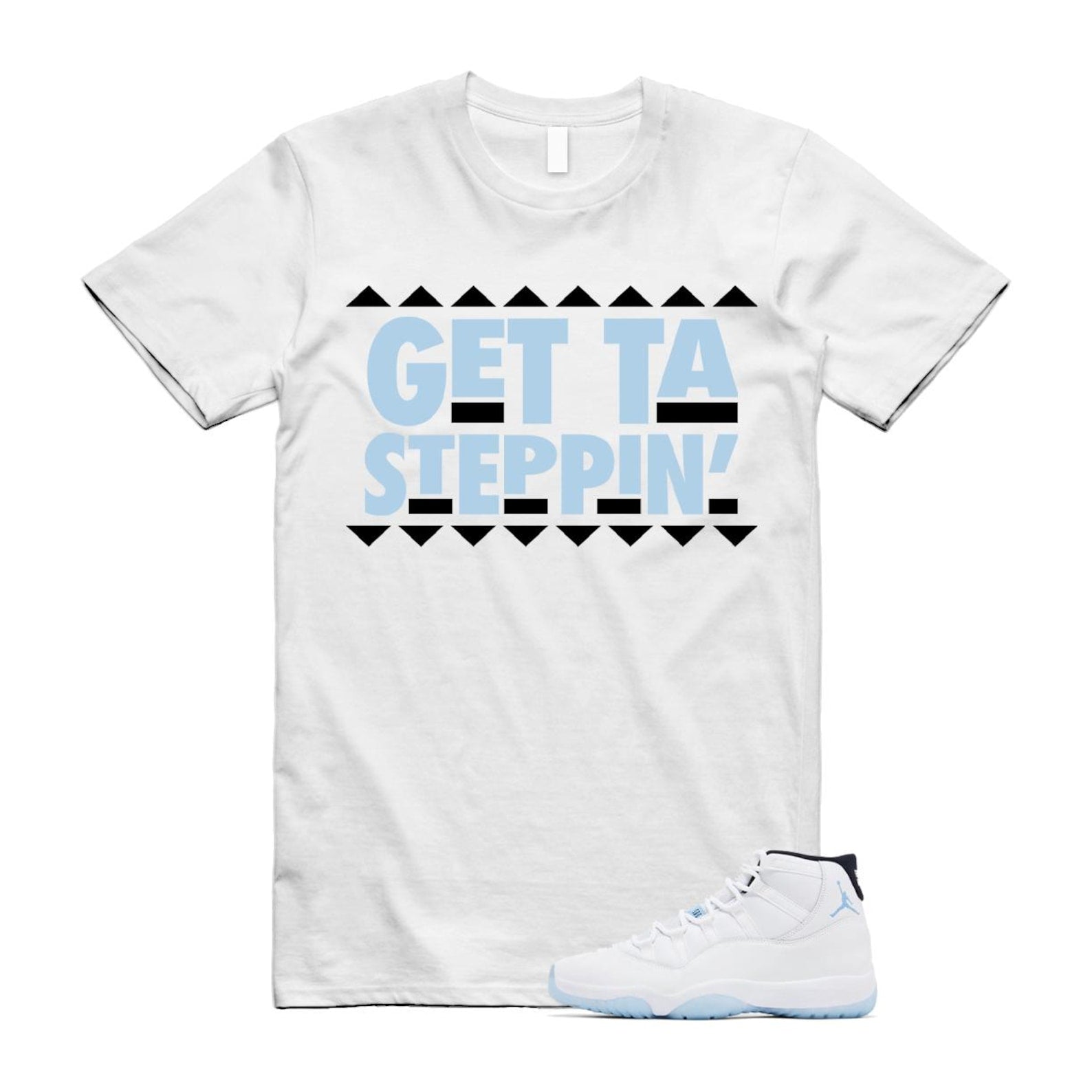 11 Legend Blue White Black 2024 T Shirt Match GET ,CT8012-104 T-Shirt, Sneaker Match Tee