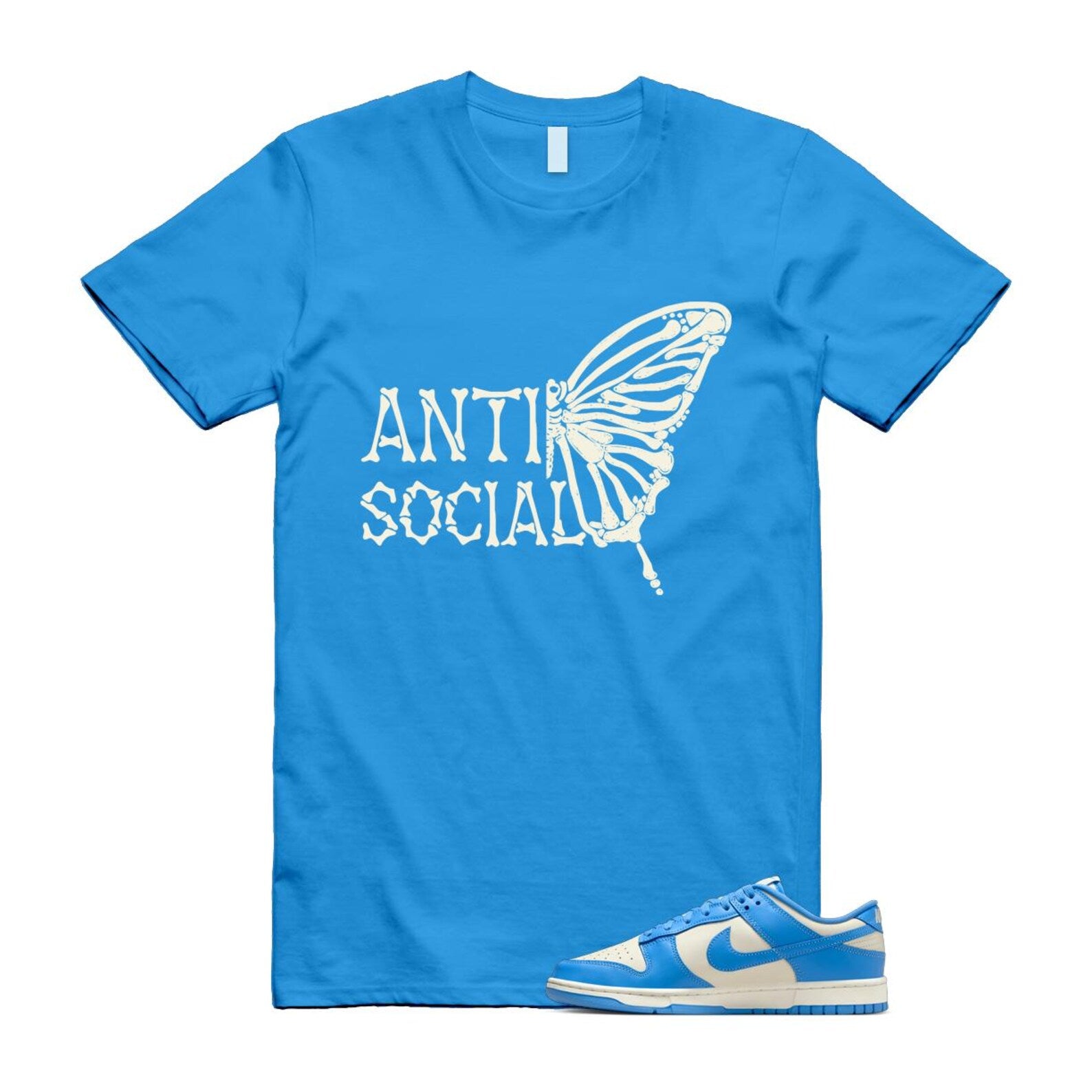 Dunk UNC 2024 University Blue Coconut Milk Low Retro T Shirt Match ASB ,DV0833-113 T-Shirt, Sneaker Match Tee