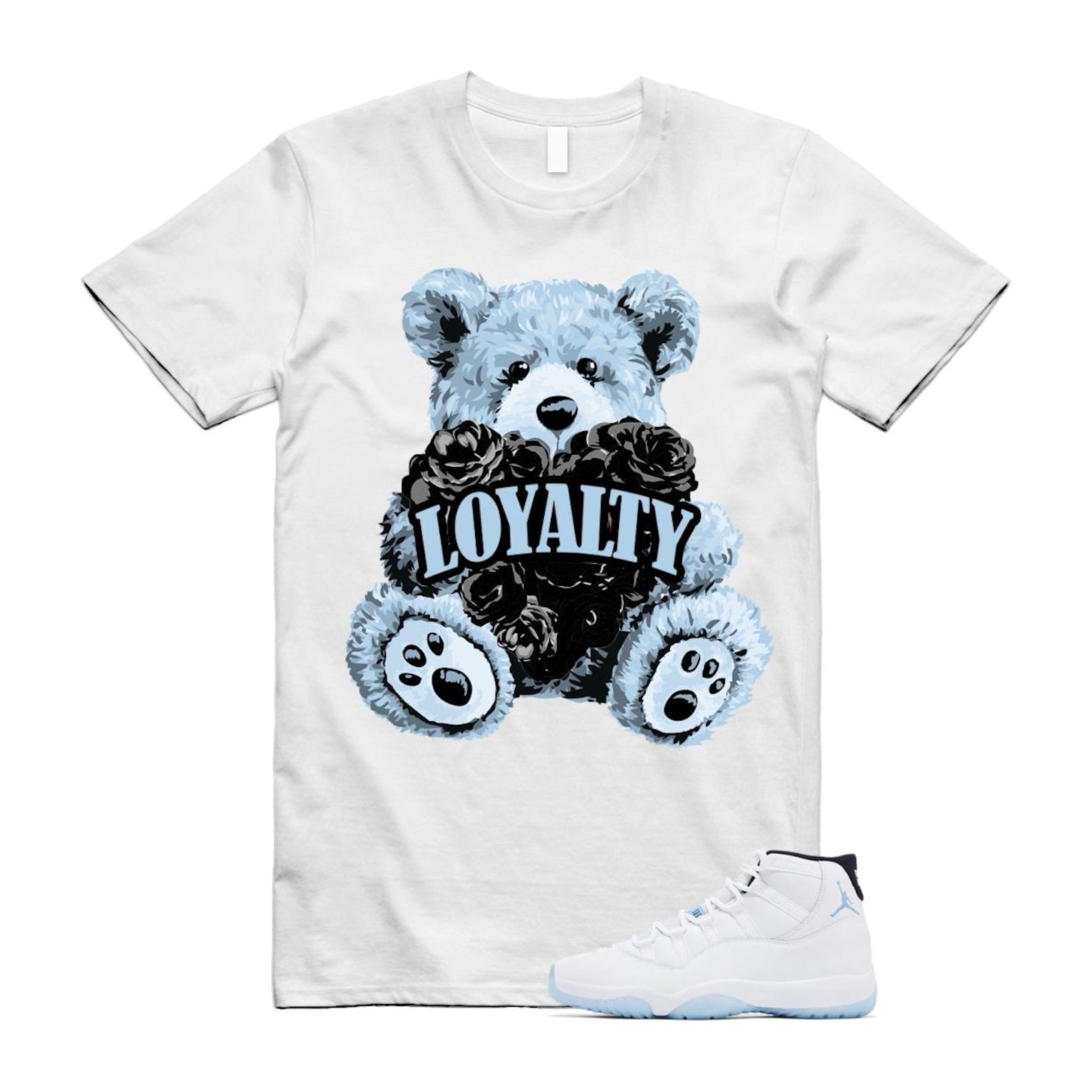 11 Legend Blue White Black 2024 T Shirt Match LYLTY ,CT8012-104 T-Shirt, Sneaker Match Tee