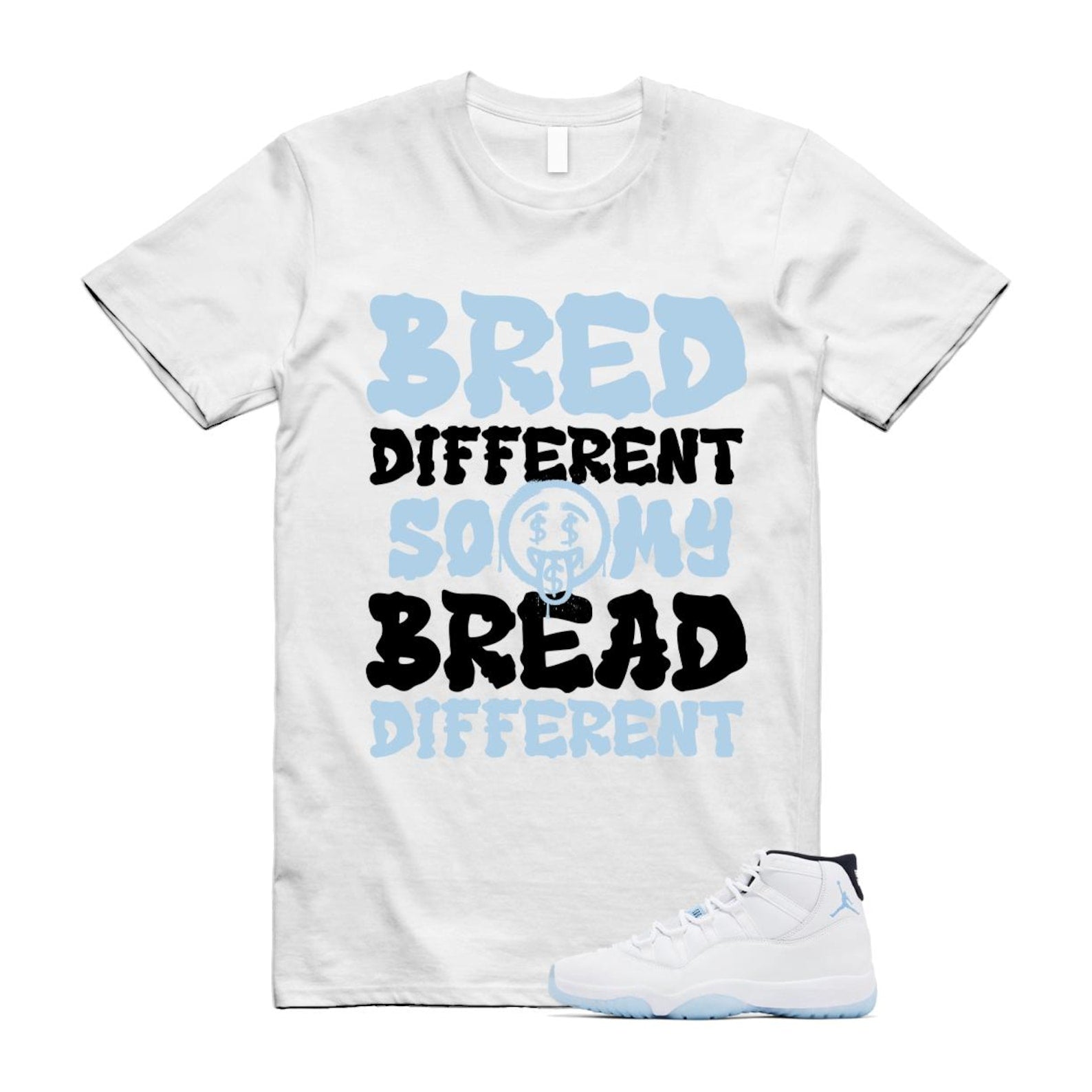 11 Legend Blue White Black 2024 T Shirt Match BDBD ,CT8012-104 T-Shirt, Sneaker Match Tee