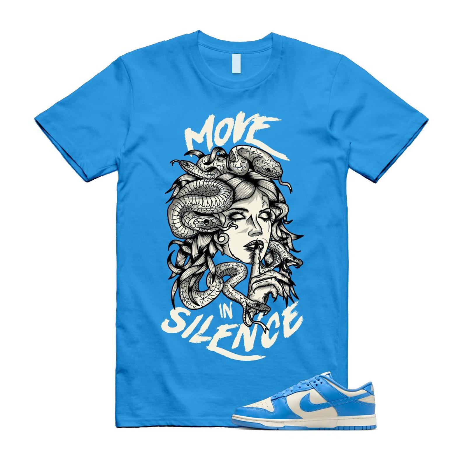 Dunk UNC 2024 University Blue Coconut Milk Low Retro T Shirt Match MIS ,DV0833-113 T-Shirt, Sneaker Match Tee