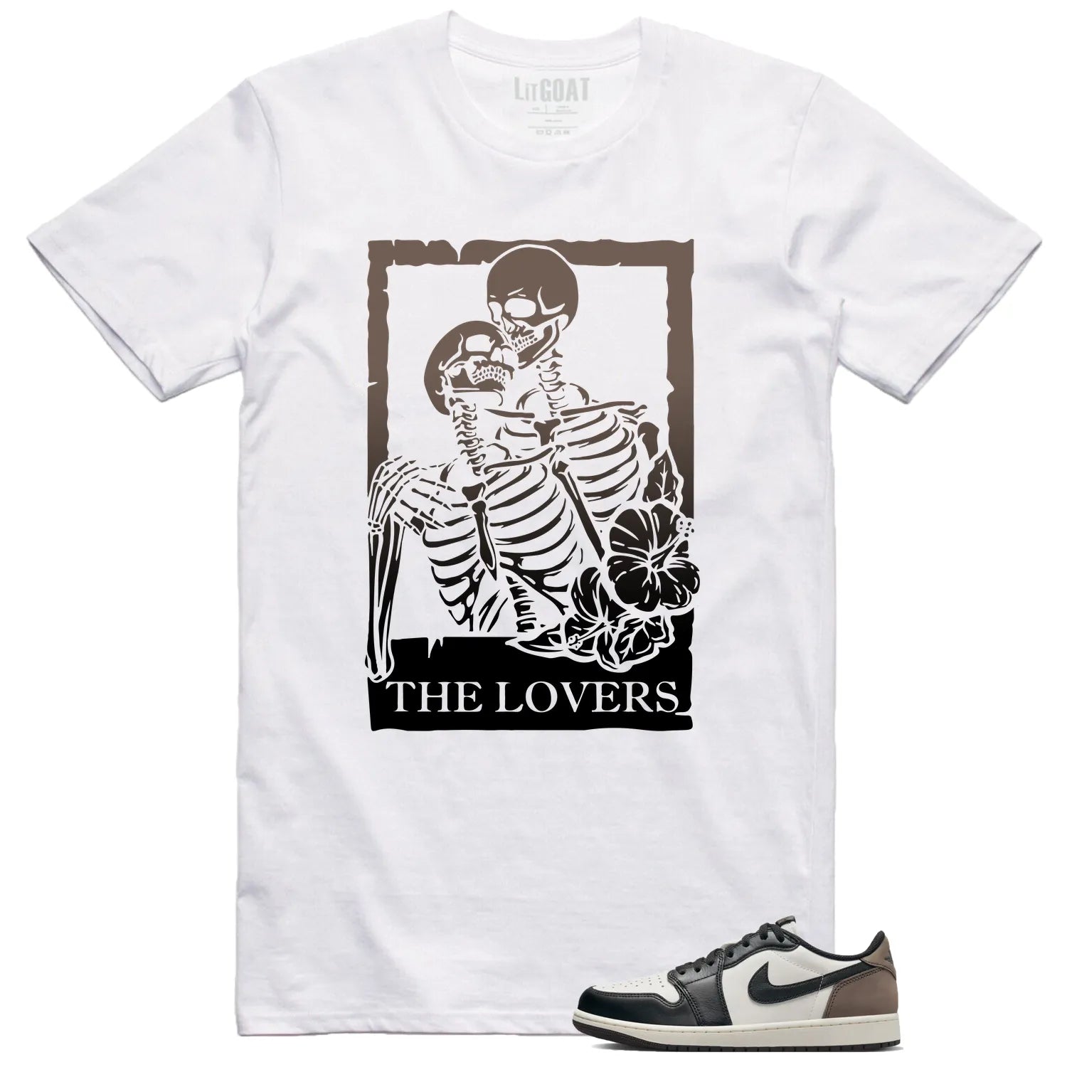 Lovers Tee for Jordan 1 Retro Low OG Mocha Sneakers CZ0790-102 T-Shirt, Sneaker Match Tee