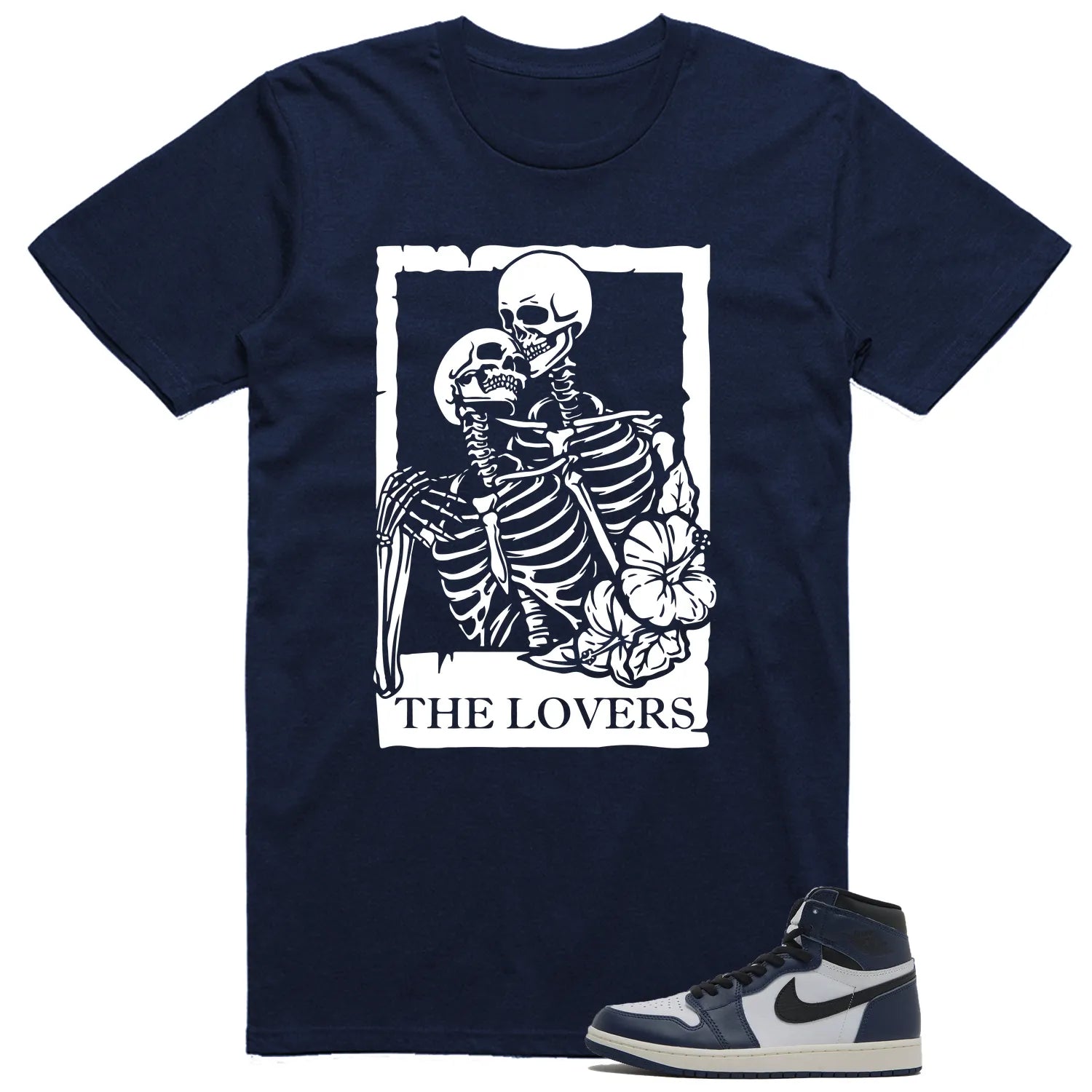 Air Jordan 1 High OG Midnight Navy Matching T-shirt Halloween Lovers DZ5485-401 T-Shirt, Sneaker Match Tee