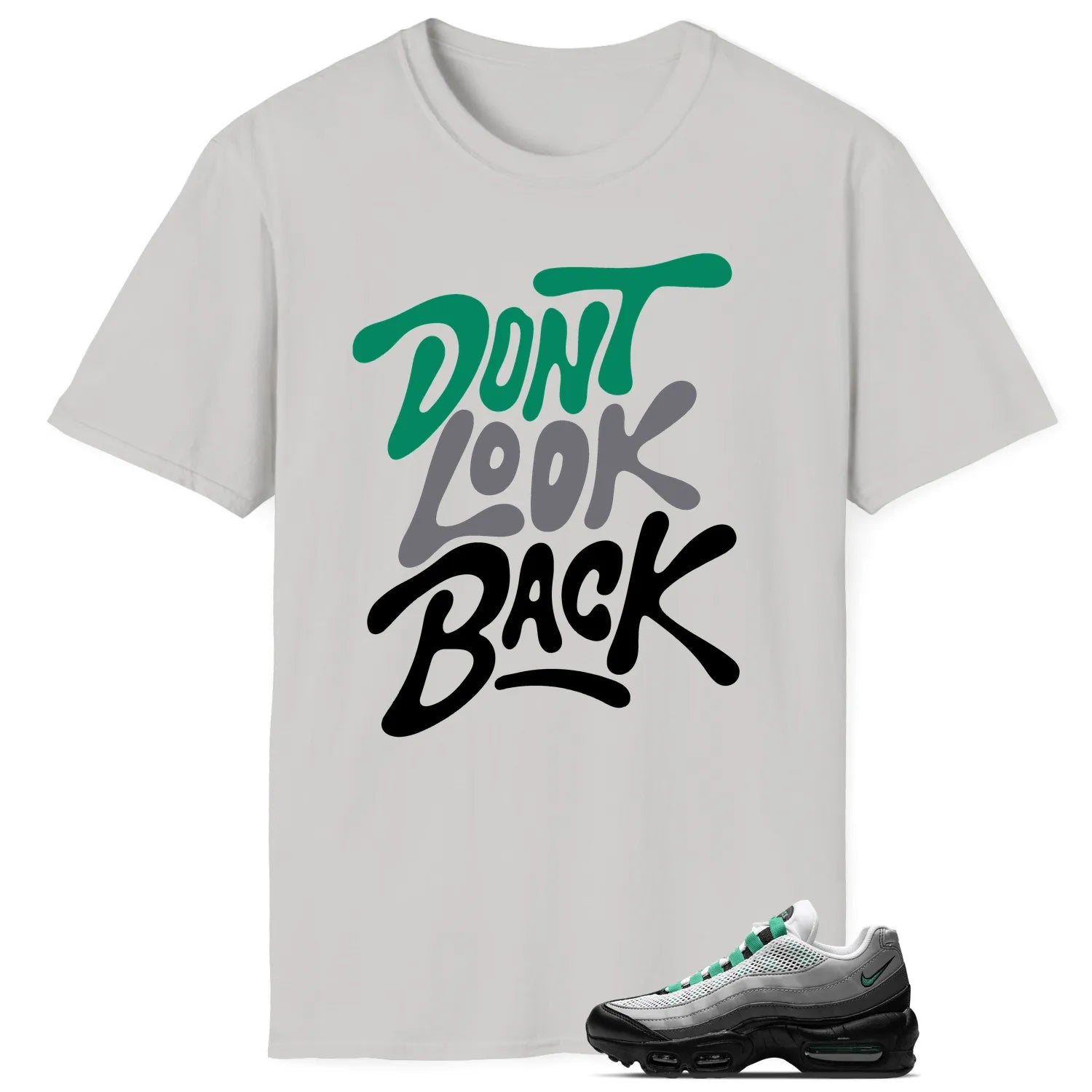 Air Max 95 Next Nature Stadium Green Style: Don’t Look Back Shirt DH8015-002 T-Shirt, Sneaker Match Tee