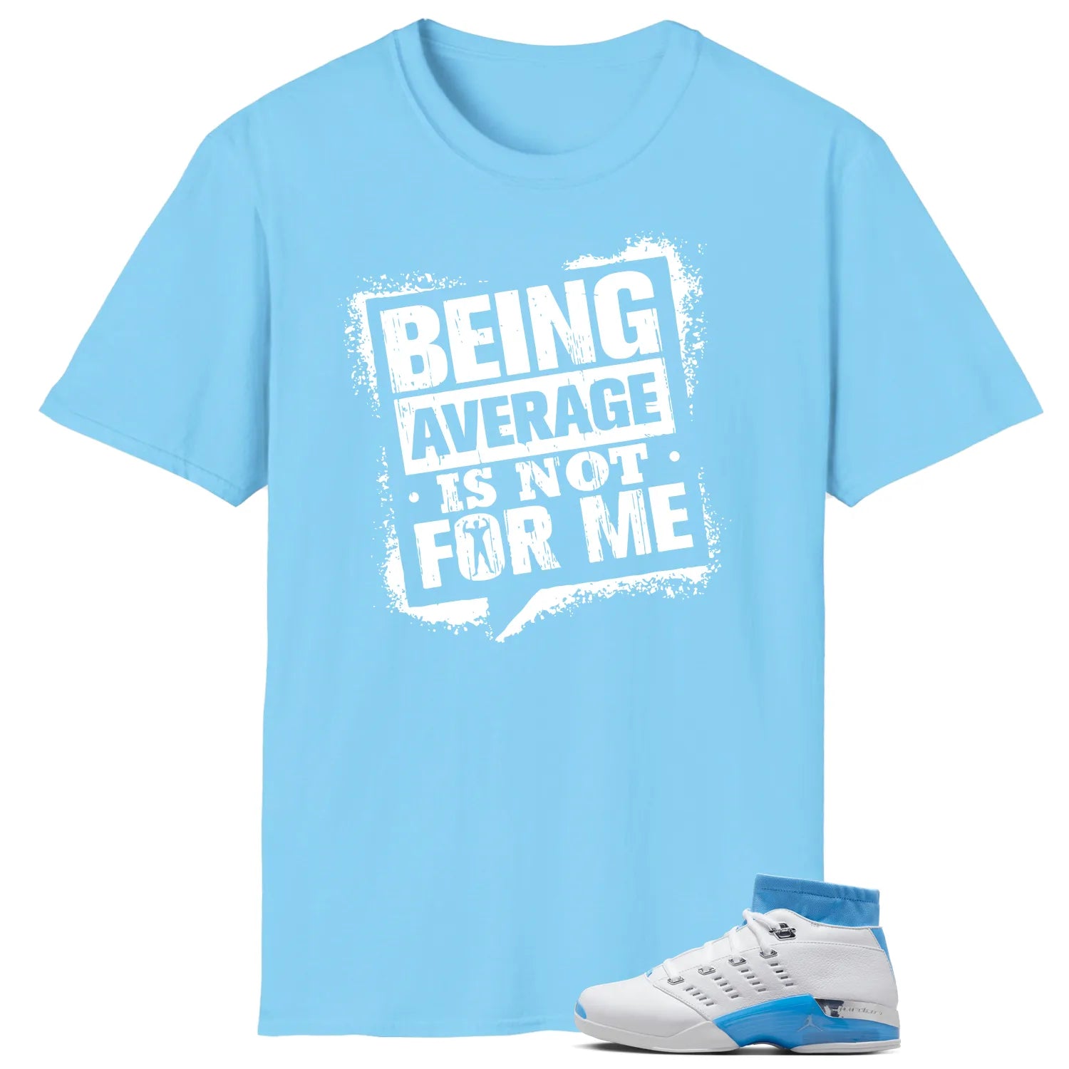 Air Jordan 17 Retro Low SP University Blue (2024) Matching T-shirt Not For Me FJ0395-101 T-Shirt, Sneaker Match Tee