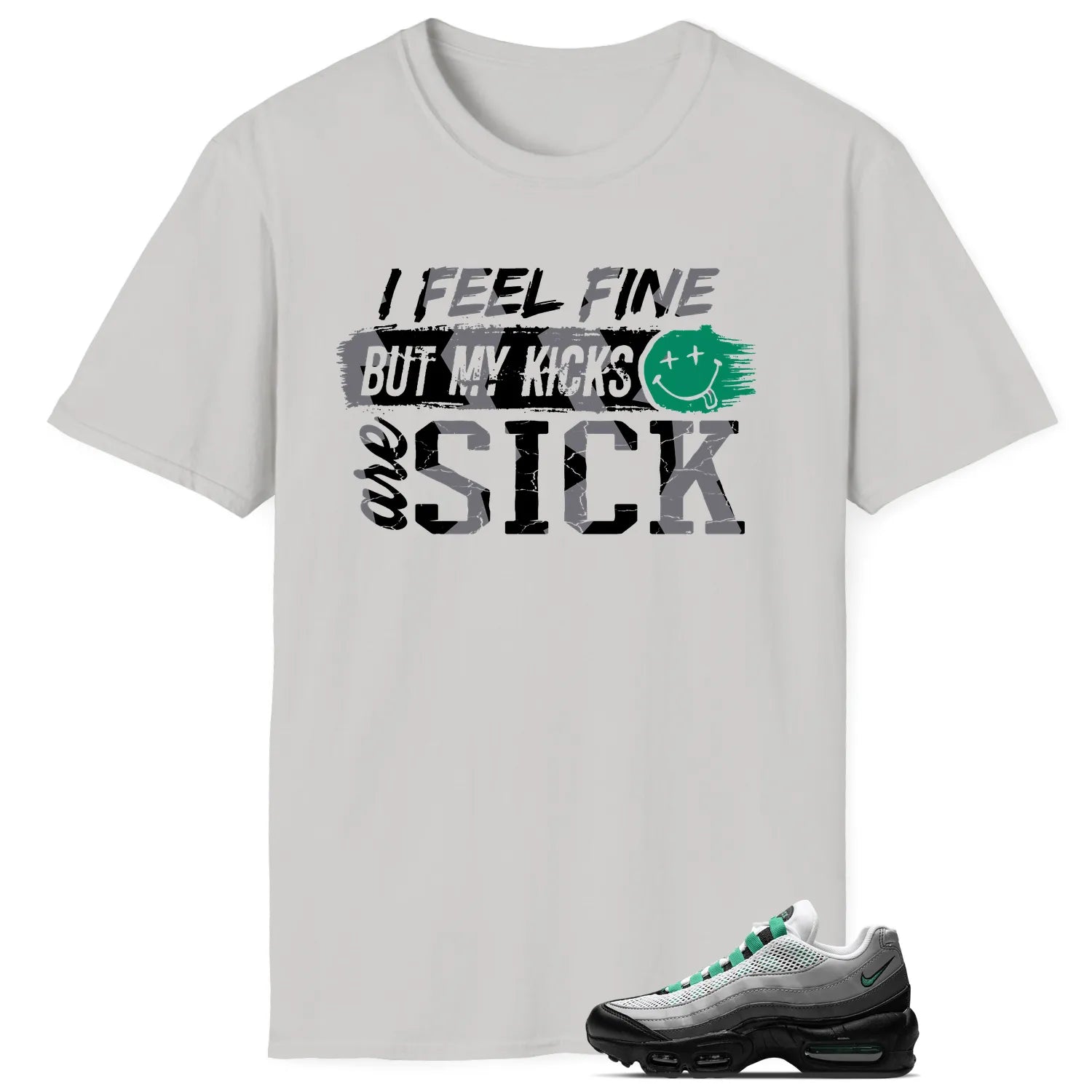 Air Max 95 Next Nature Stadium Green Match: Sick Kicks Shirt DH8015-002 T-Shirt, Sneaker Match Tee