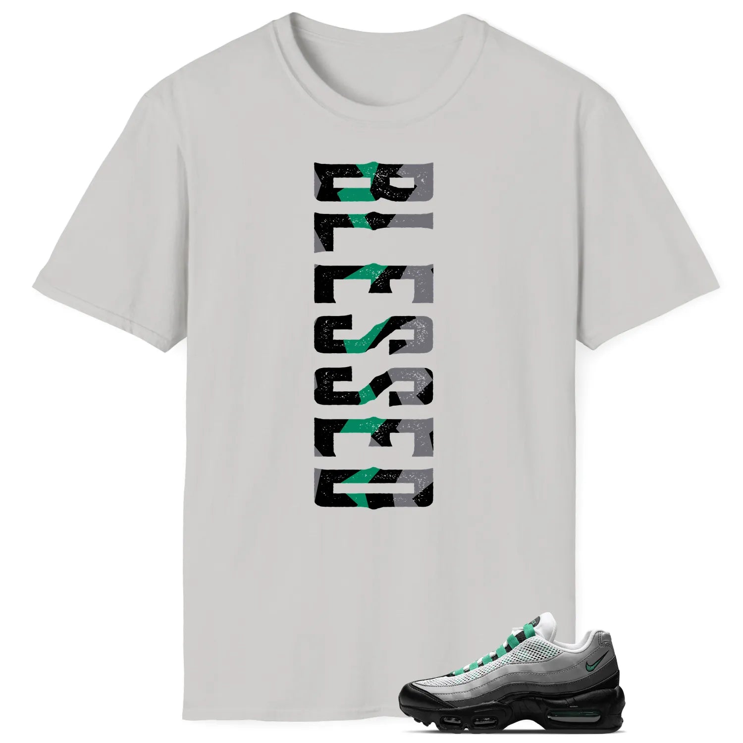 Blessed Tee | Air Max 95 Next Nature Stadium Green Match DH8015-002 T-Shirt, Sneaker Match Tee