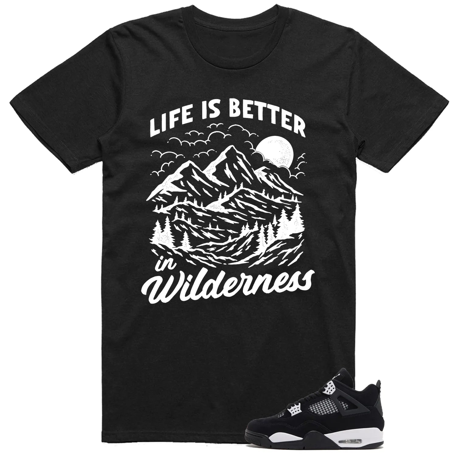 Wilderness Shirt to Match Air Jordan 4 White Thunder FQ8138-001 T-Shirt, Sneaker Match Tee