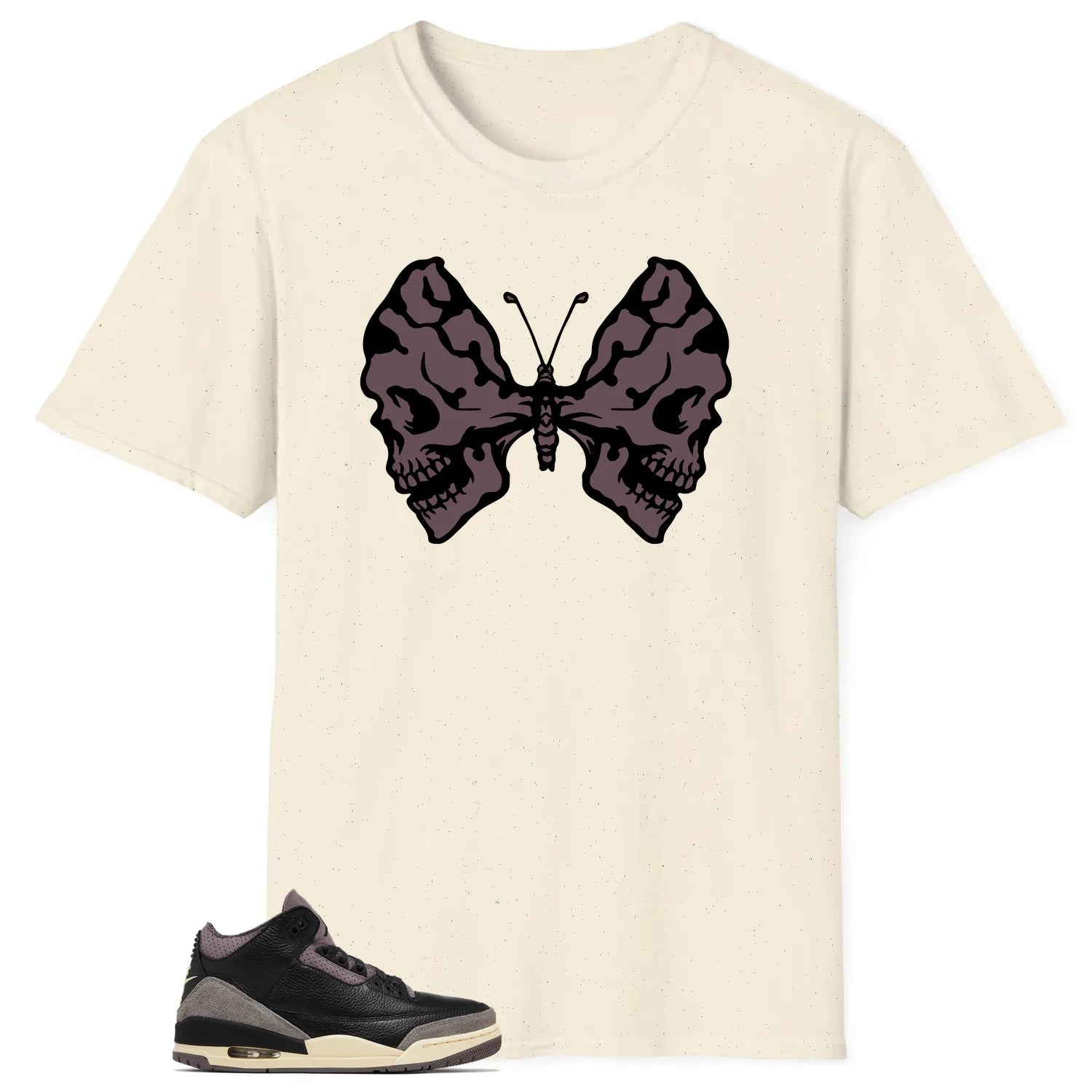 Butterfly Skulls Shirt to Match Jordan 3 While You Were Sleeping FZ4811-001 T-Shirt, Sneaker Match Tee