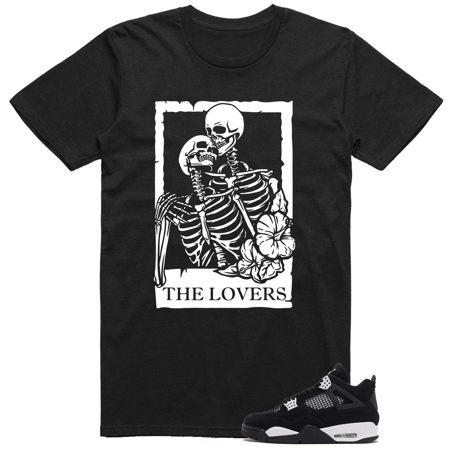 The Lovers Shirt to Match Air Jordan 4 White Thunder FQ8138-001 T-Shirt, Sneaker Match Tee