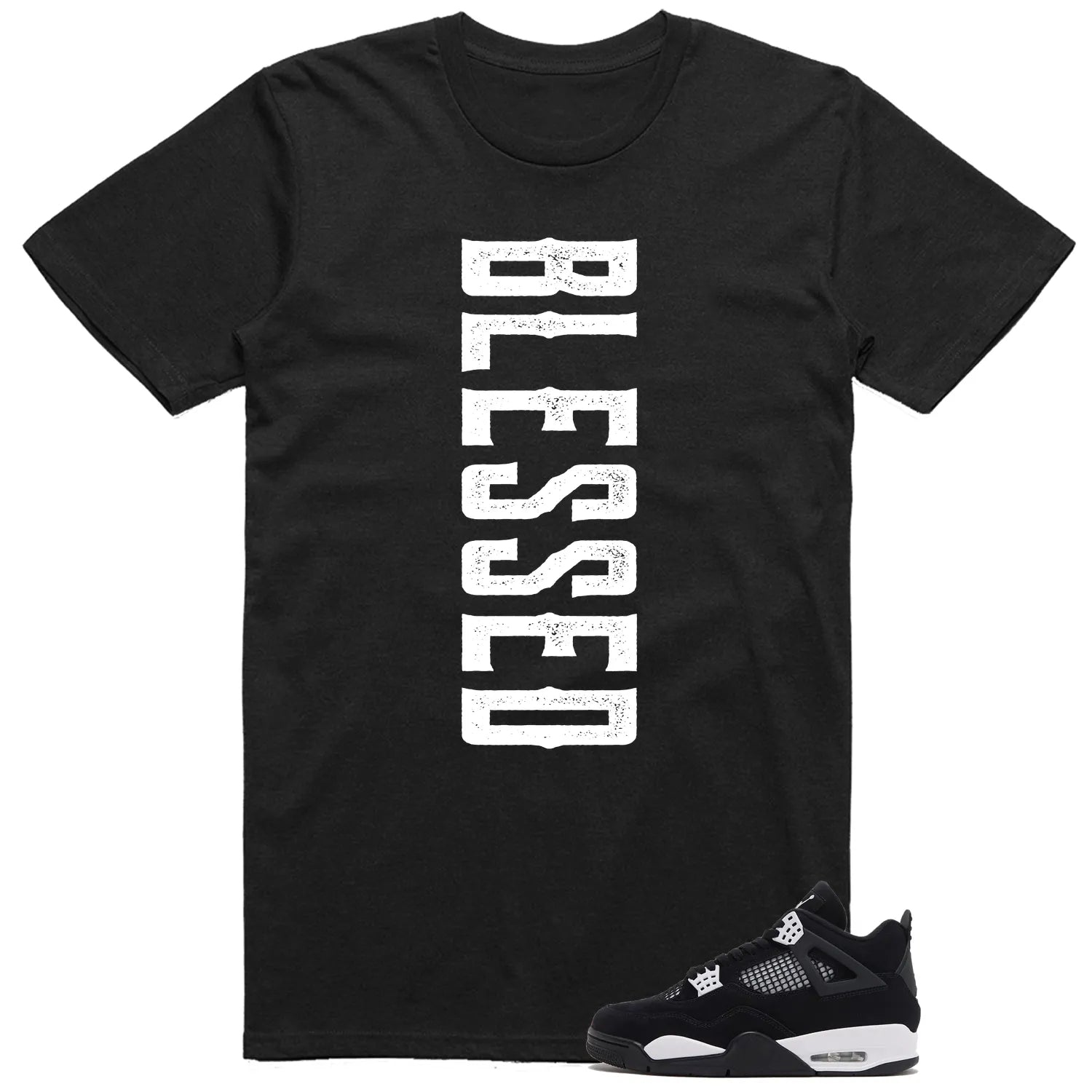 Blessed Shirt to Match Air Jordan 4 White Thunder FQ8138-001 T-Shirt, Sneaker Match Tee