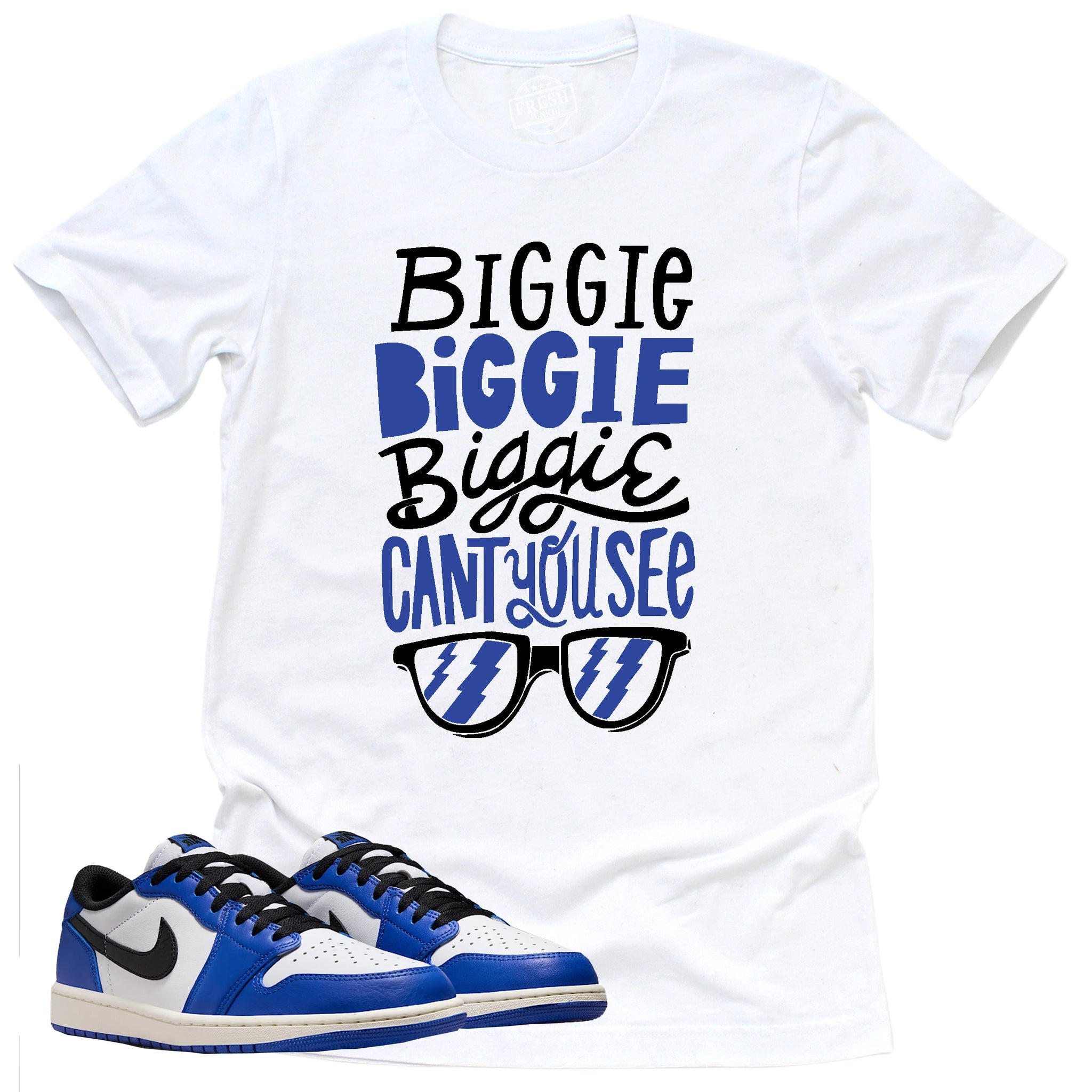 Can't You See Shirt, Retro Air Jordan 1 Low Game Royal Shirt Match Sneaker ,CZ0790-140 T-Shirt, Sneaker Match Tee