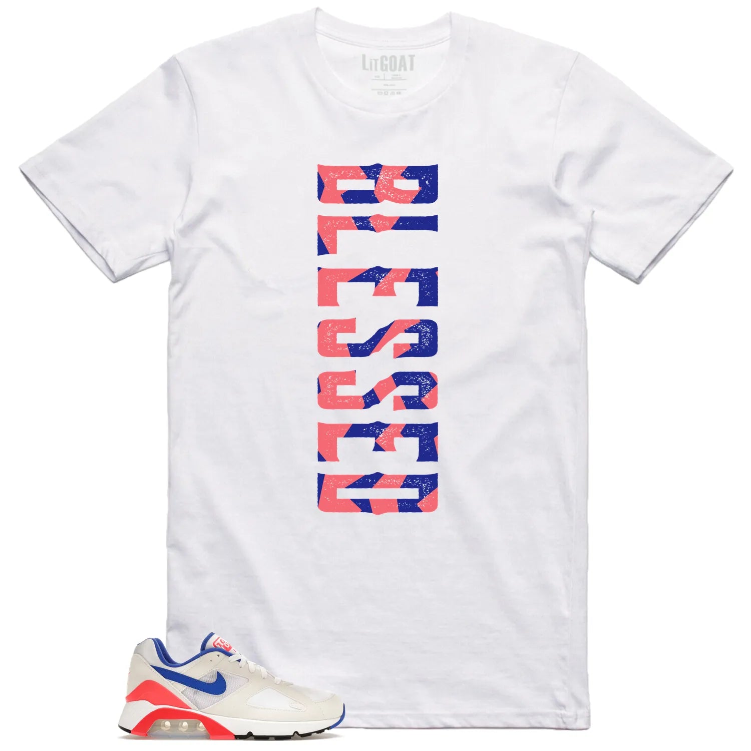 Blessed Shirt to Match Air Max 180 Ultramarin 2024 FJ9259-100 T-Shirt, Sneaker Match Tee