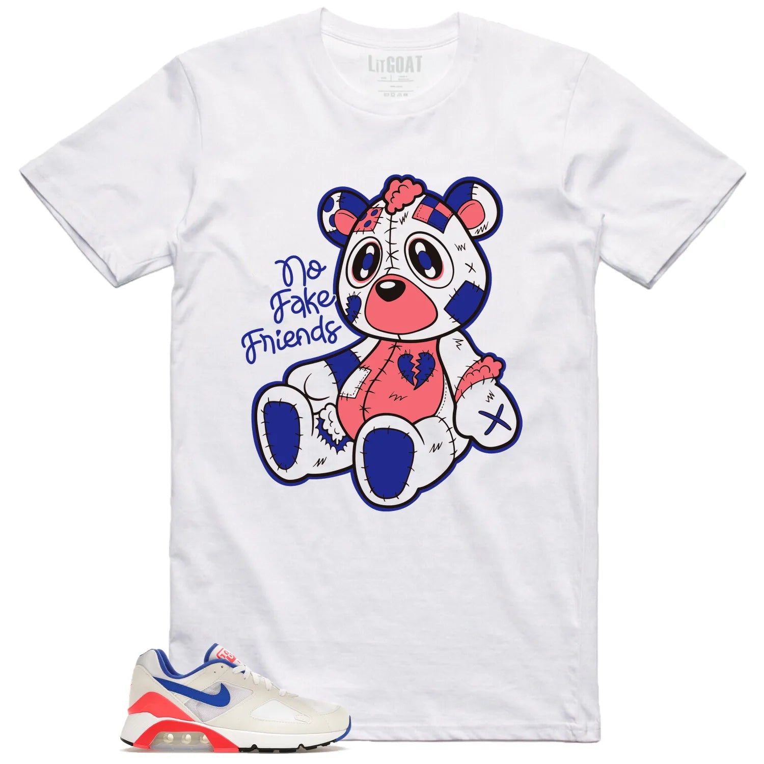 Fake Friends Shirt to Match Air Max 180 Ultramarin 2024 FJ9259-100 T-Shirt, Sneaker Match Tee