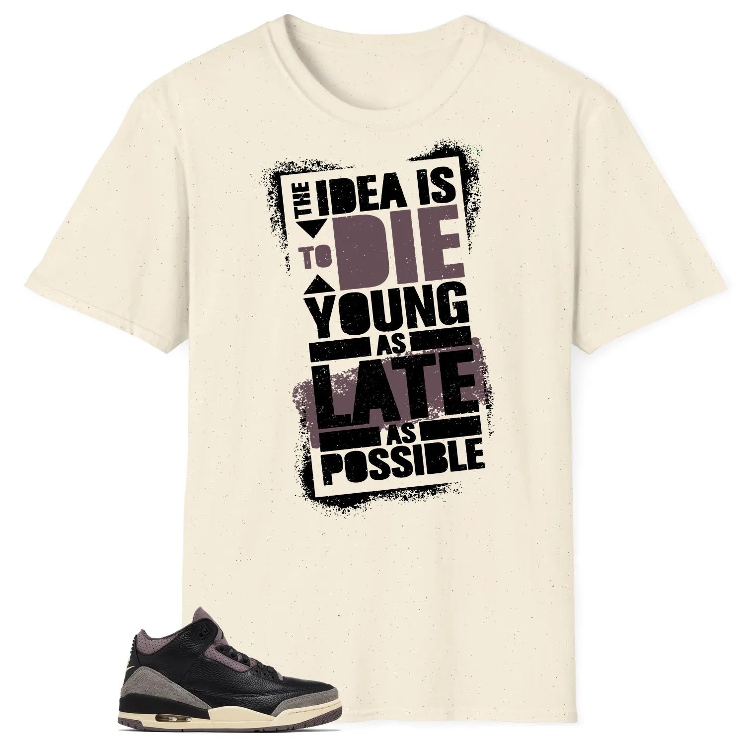 Die Young Shirt to Match Jordan 3 While You Were Sleeping FZ4811-001 T-Shirt, Sneaker Match Tee