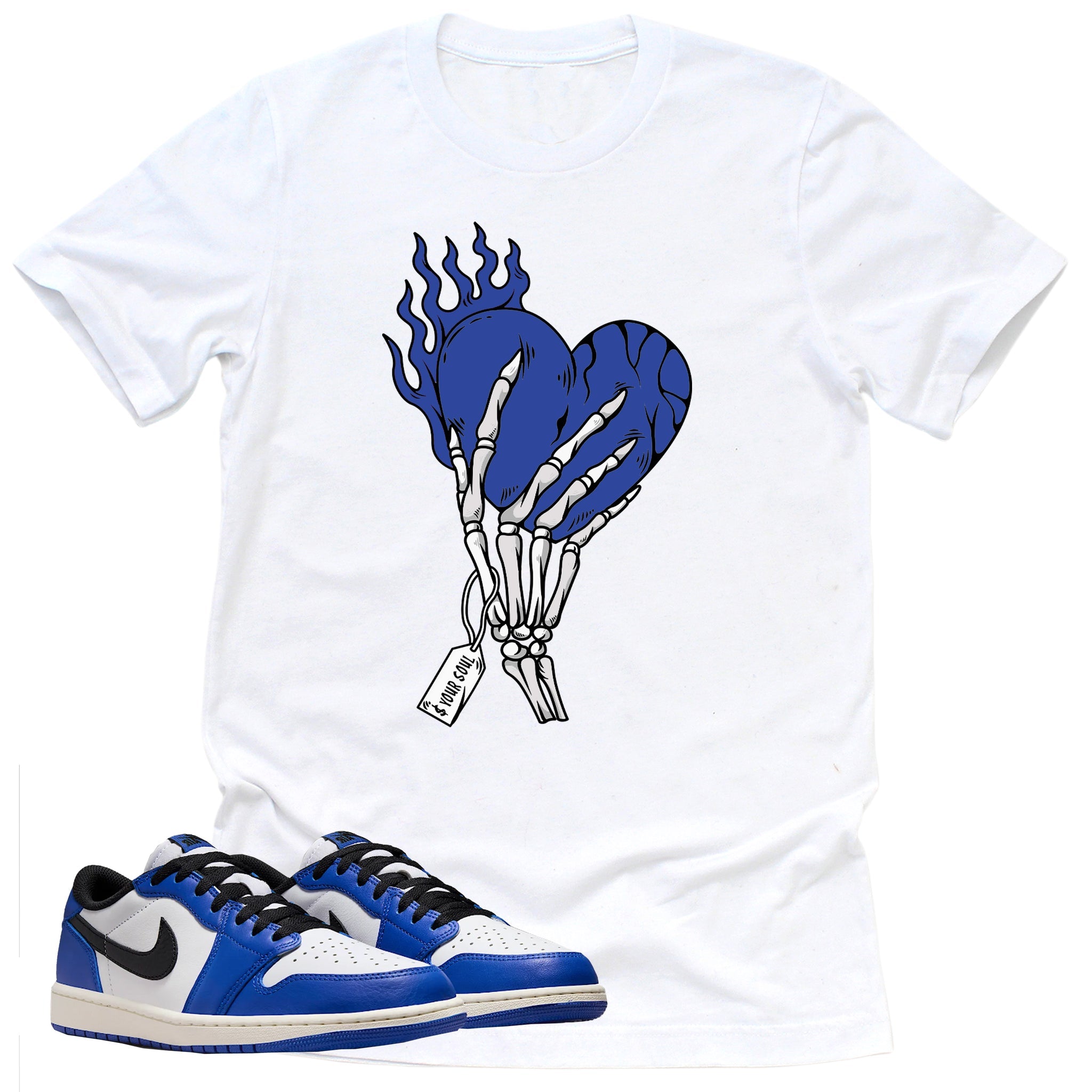 Cost Your Soul Shirt, Retro Air Jordan 1 Low Game Royal Shirt Match Sneaker ,CZ0790-140 T-Shirt, Sneaker Match Tee