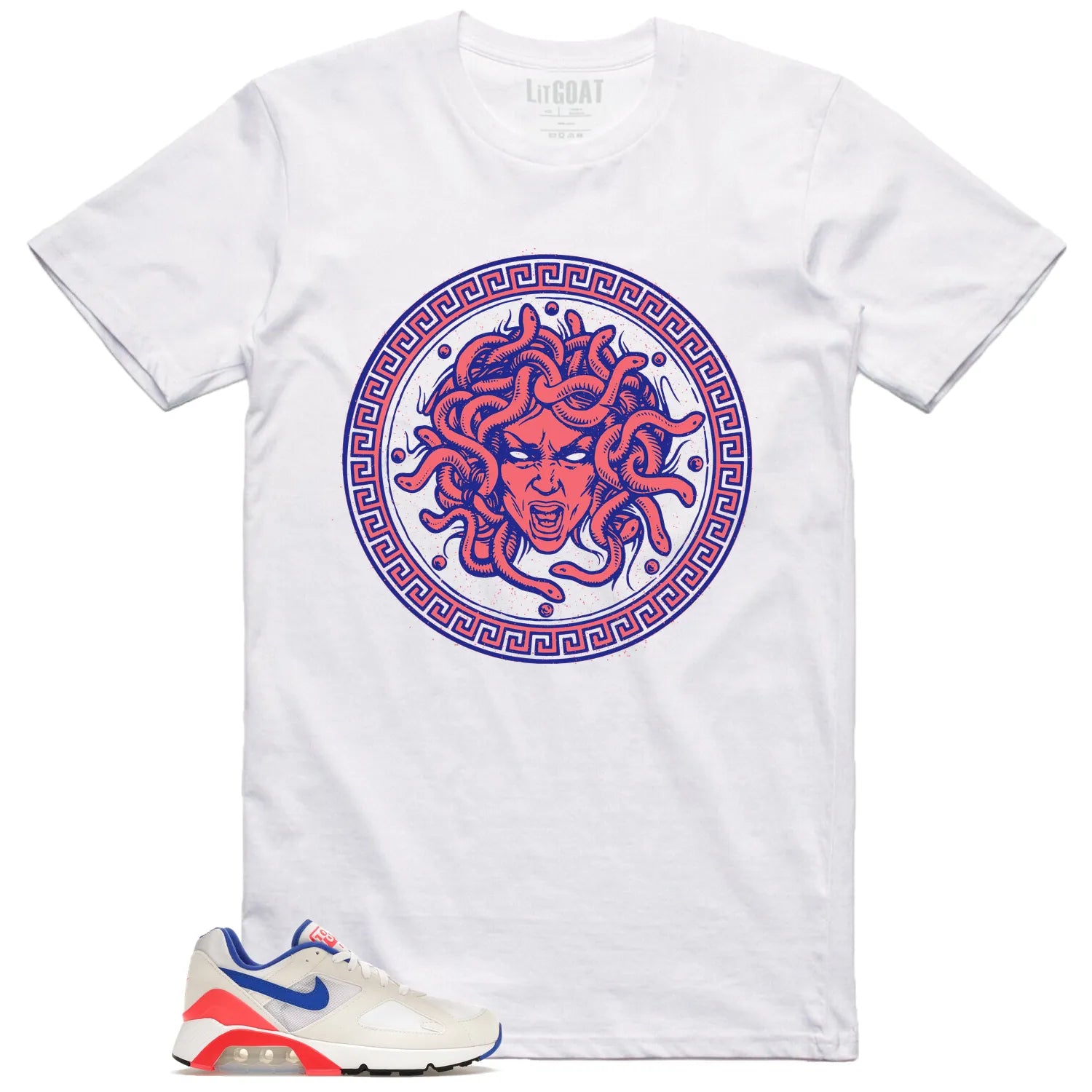 Medusa Shirt to Match Air Max 180 Ultramarin 2024 FJ9259-100 T-Shirt, Sneaker Match Tee