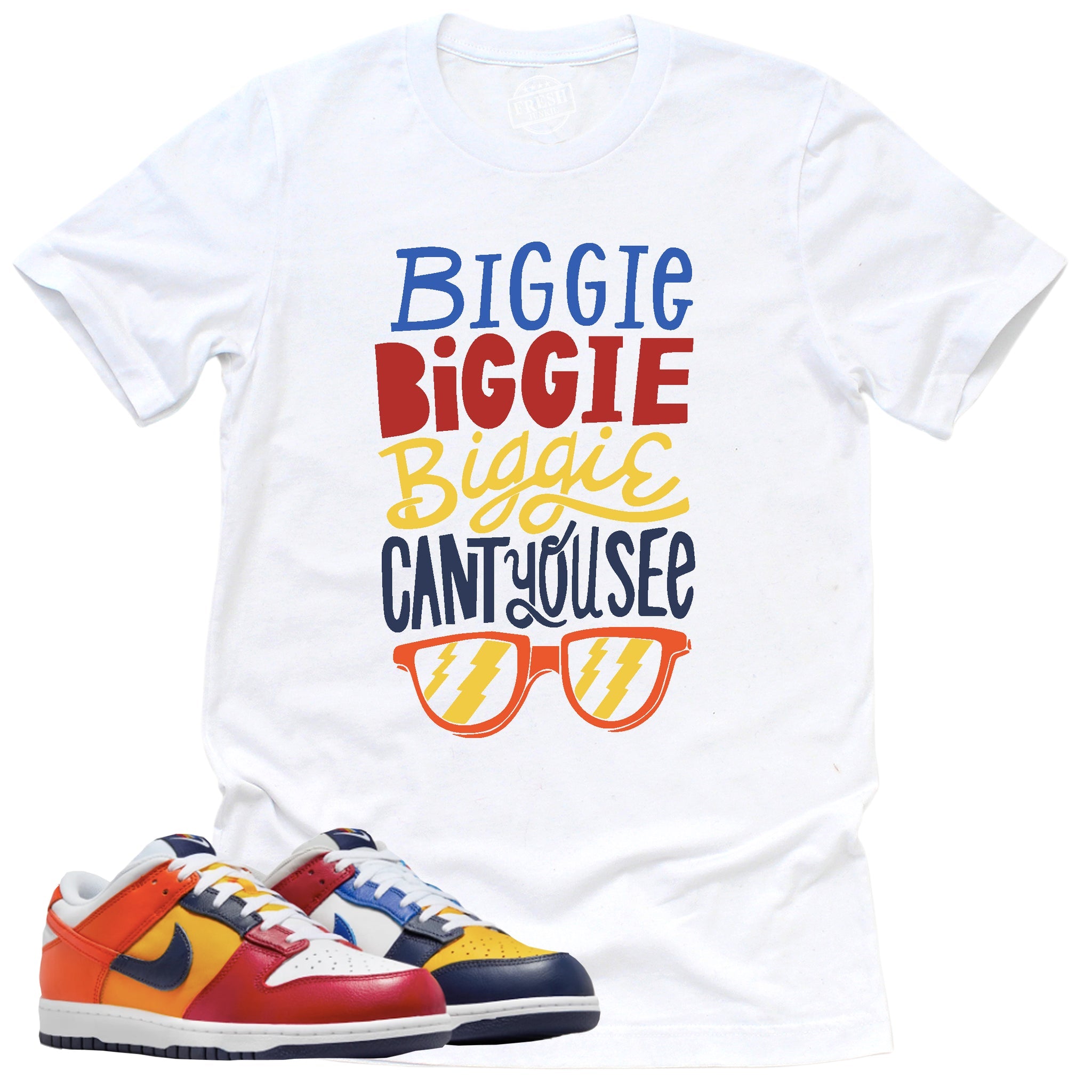 Can't You See Shirt, Retro Dunk Low Midnight Navy And Varsity Red Shirt Match Sneaker ,IB2051-400 T-Shirt, Sneaker Match Tee