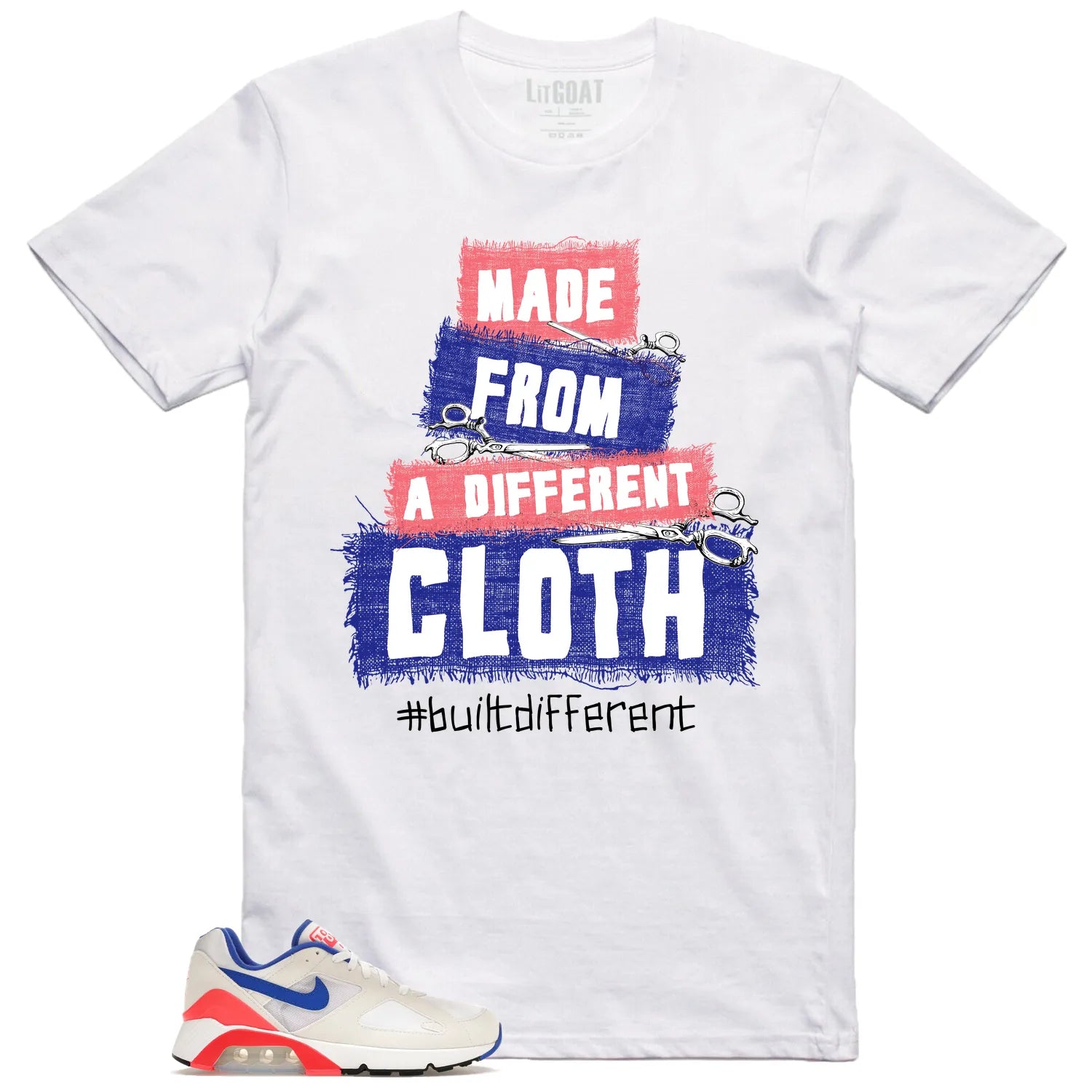 Built Different Shirt to Match Air Max 180 Ultramarin 2024 FJ9259-100 T-Shirt, Sneaker Match Tee