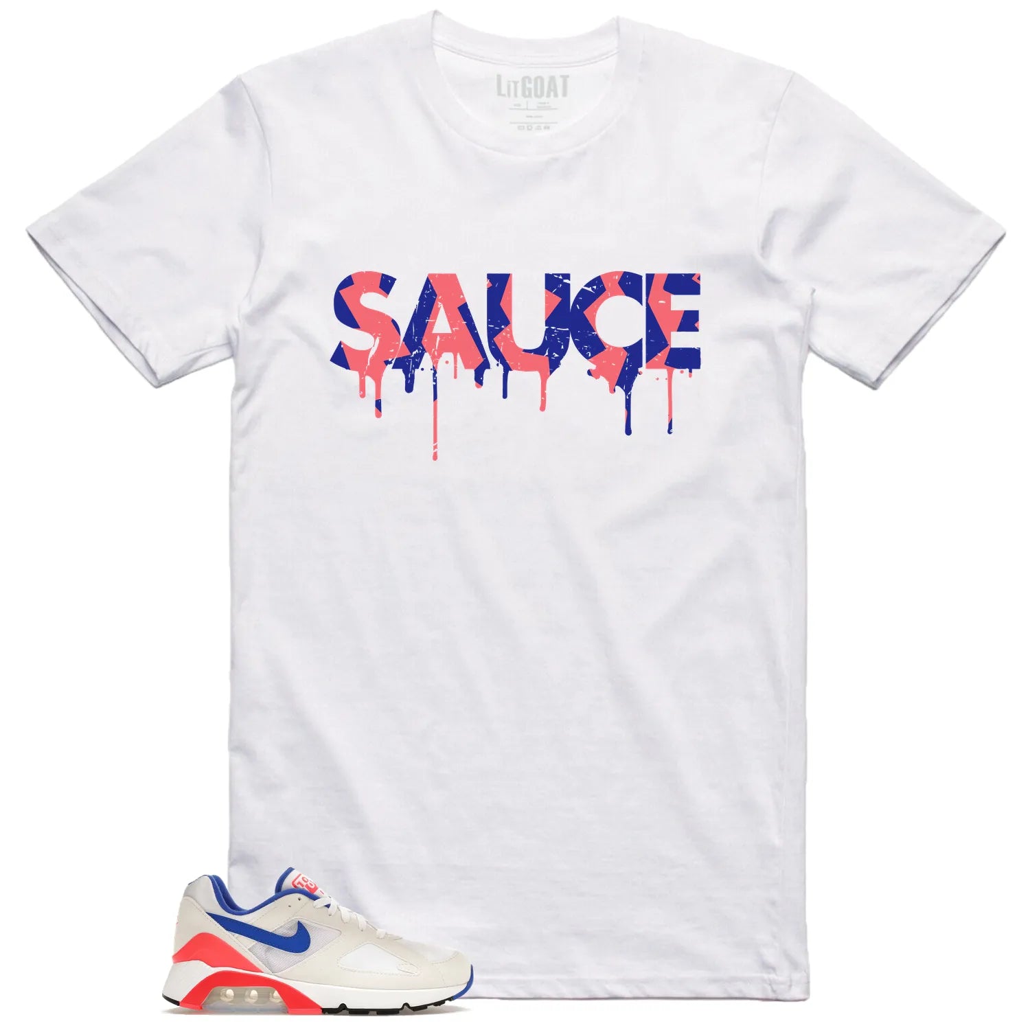 Sauce Shirt to Match Air Max 180 Ultramarin 2024 FJ9259-100 T-Shirt, Sneaker Match Tee