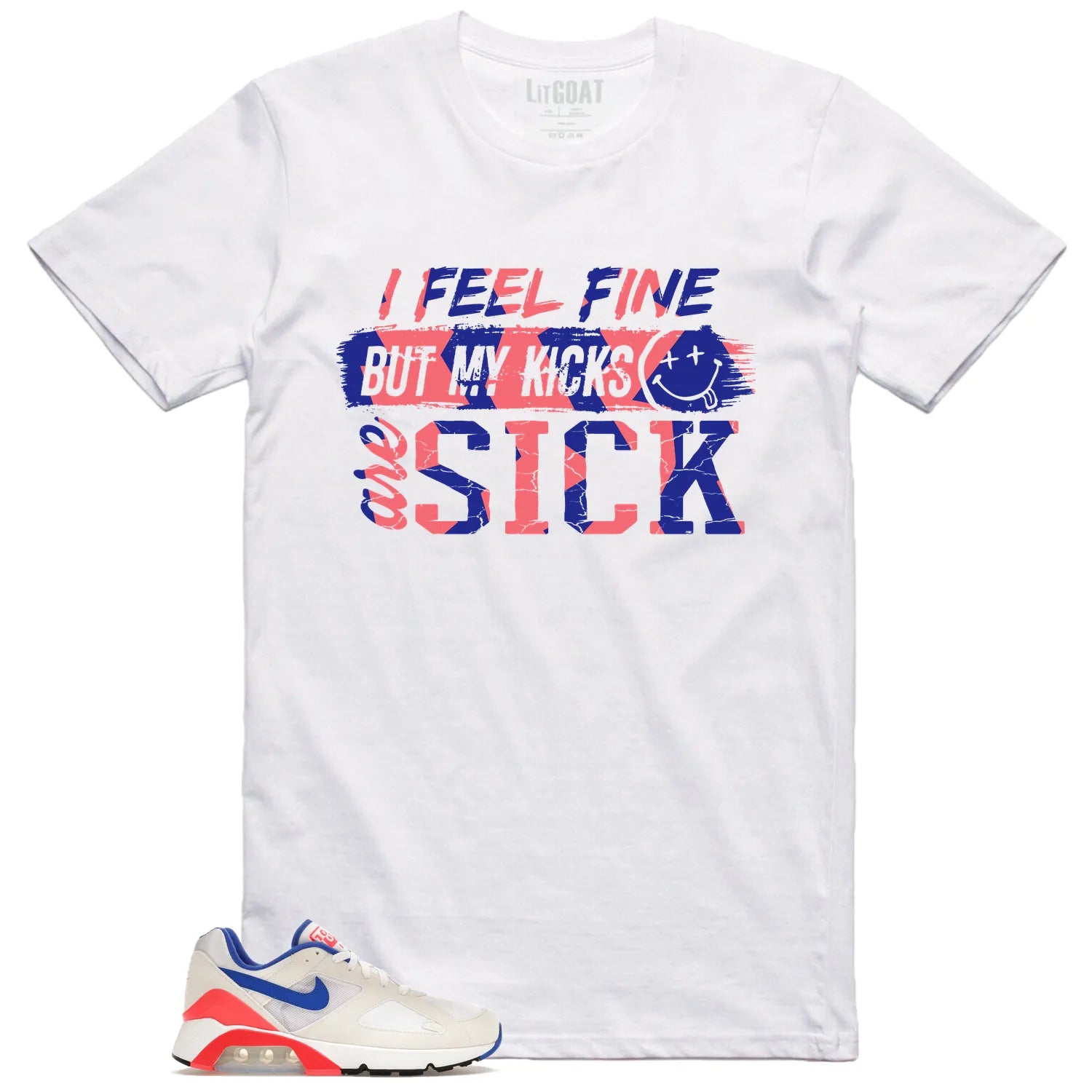 Sick Kicks Shirt to Match Air Max 180 Ultramarin 2024 FJ9259-100 T-Shirt, Sneaker Match Tee